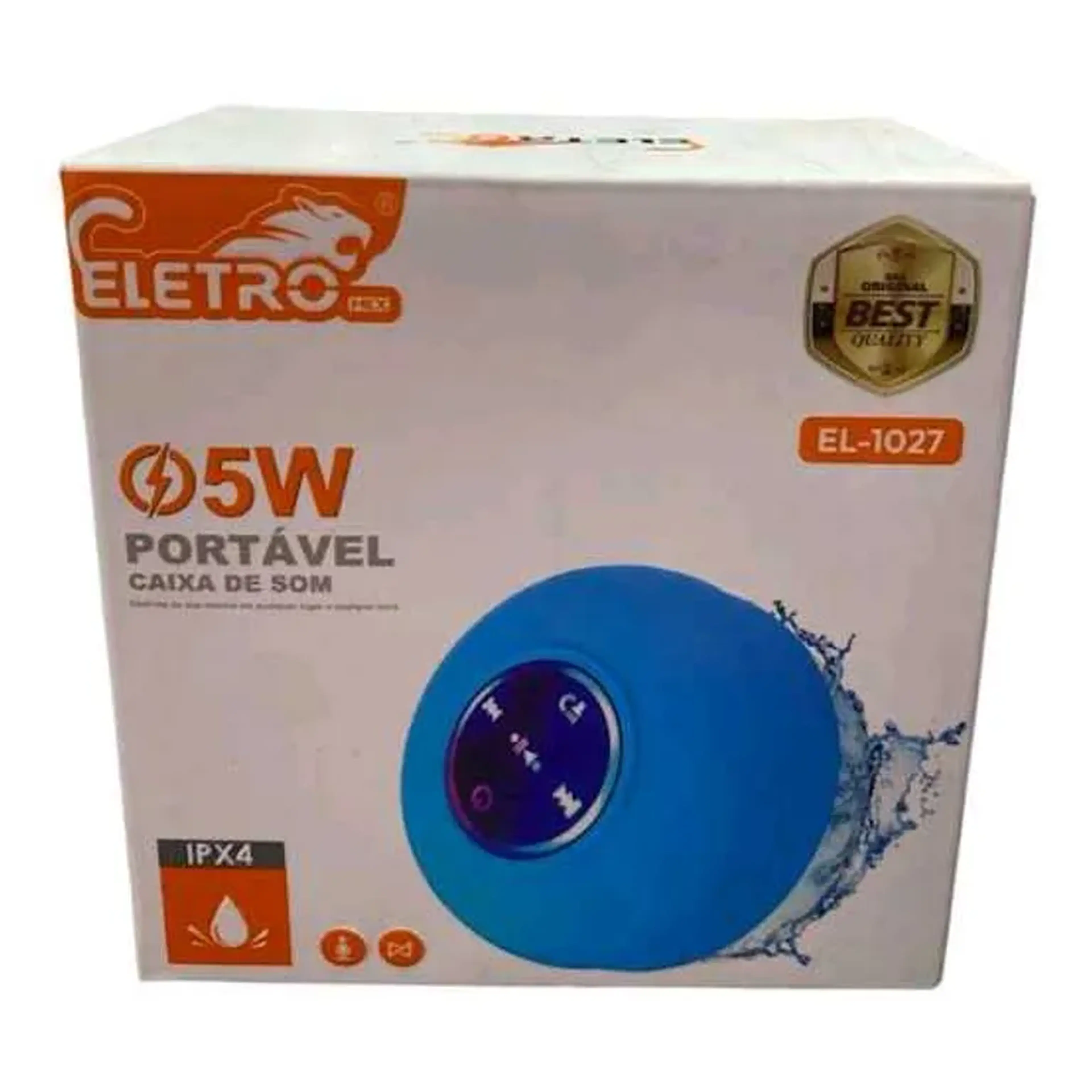 Caixa de Som Portátil Impermeável c RGB ELETROMEX EL-1027 imagem