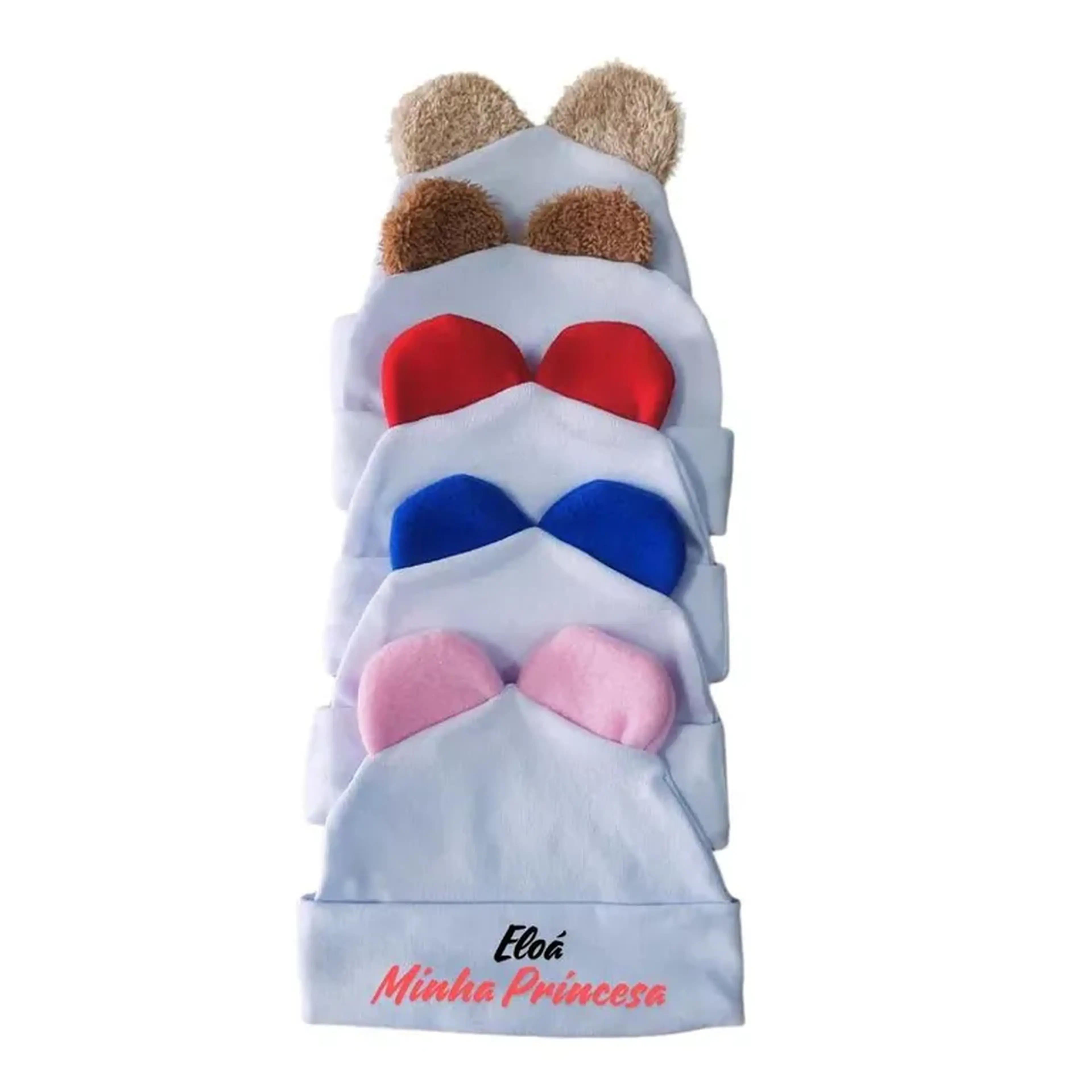 Toquinha Para Bebê Personalizada com Orelhinha imagem
