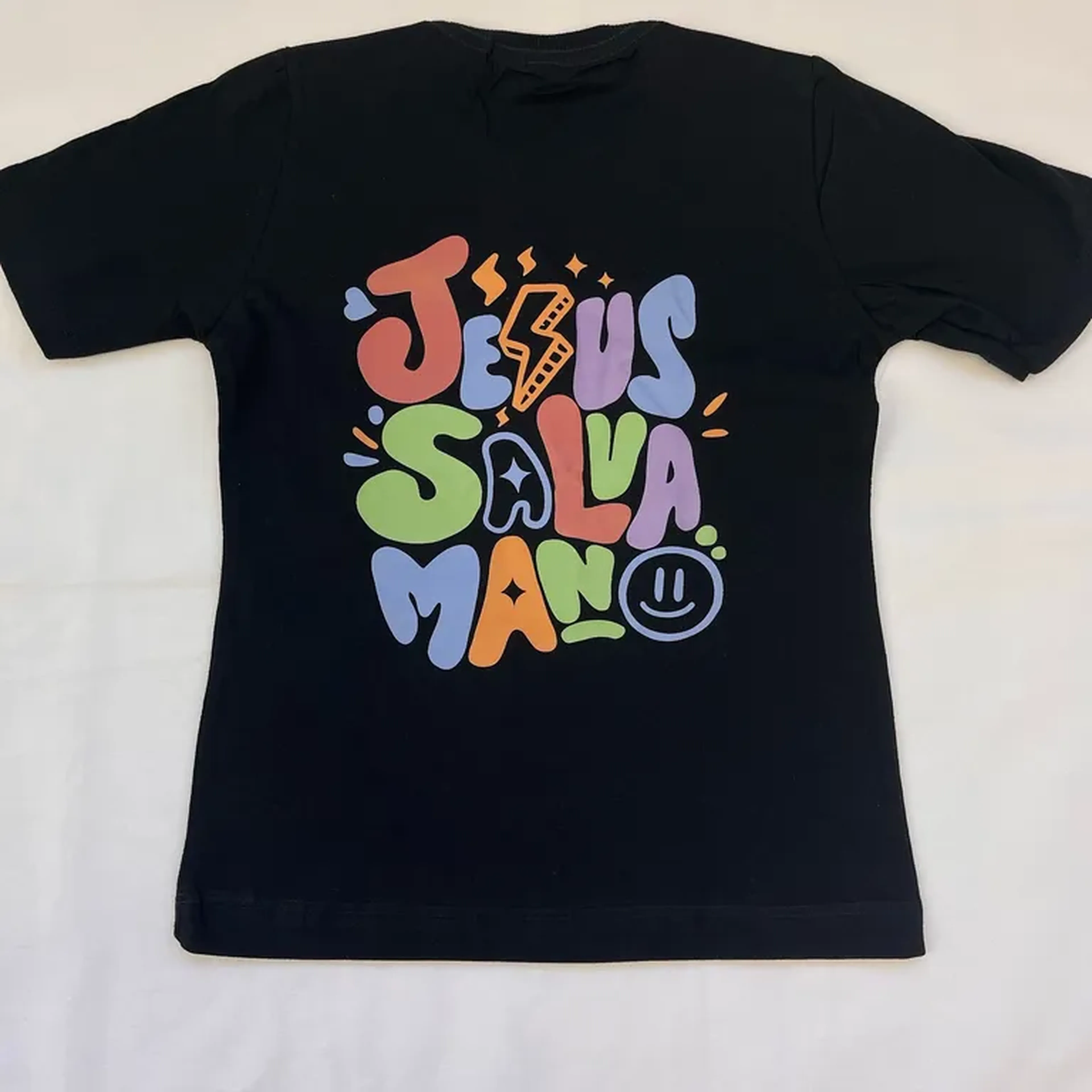 Camiseta unisses Jesus salva mano imagem