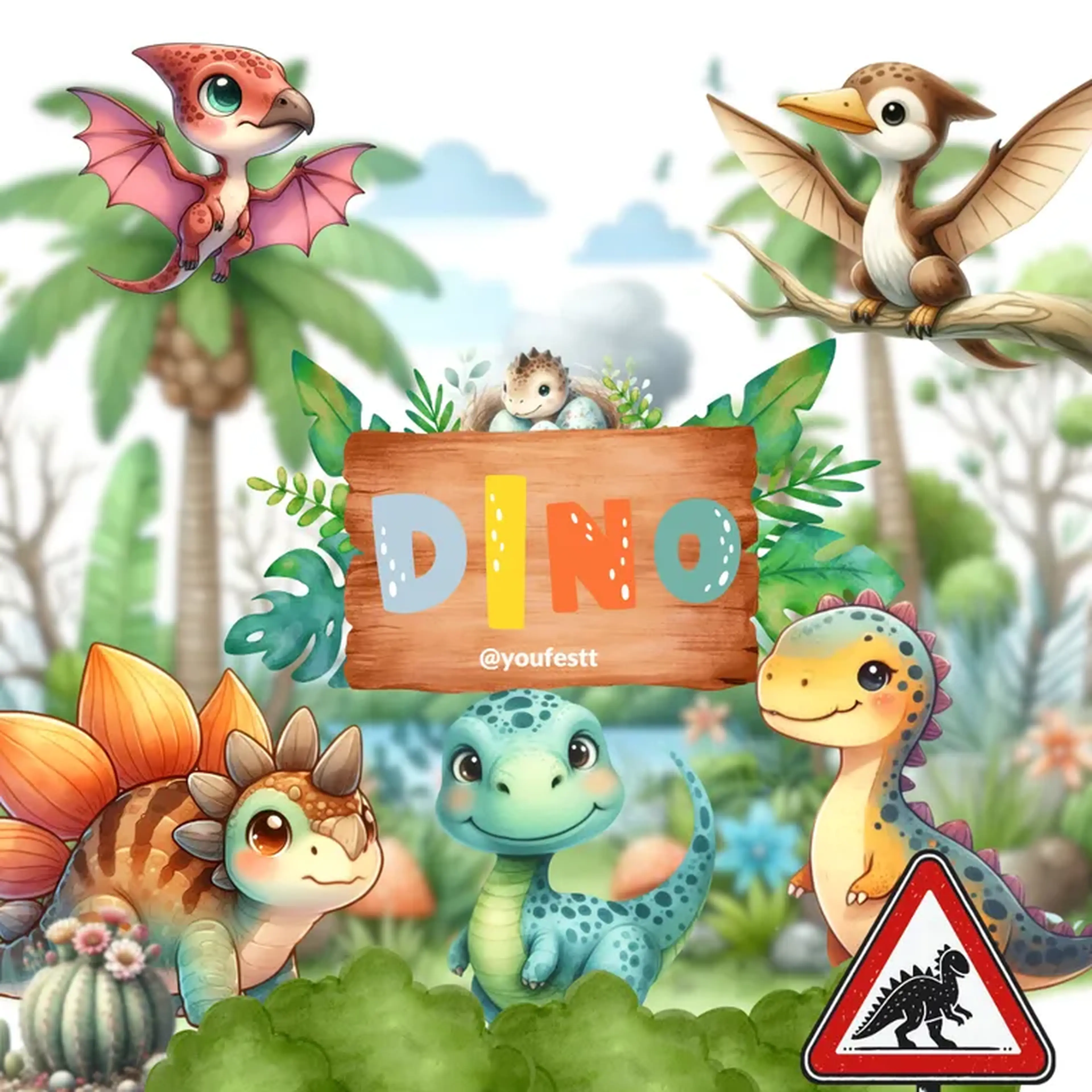 Kit Digital Dinossauros imagem