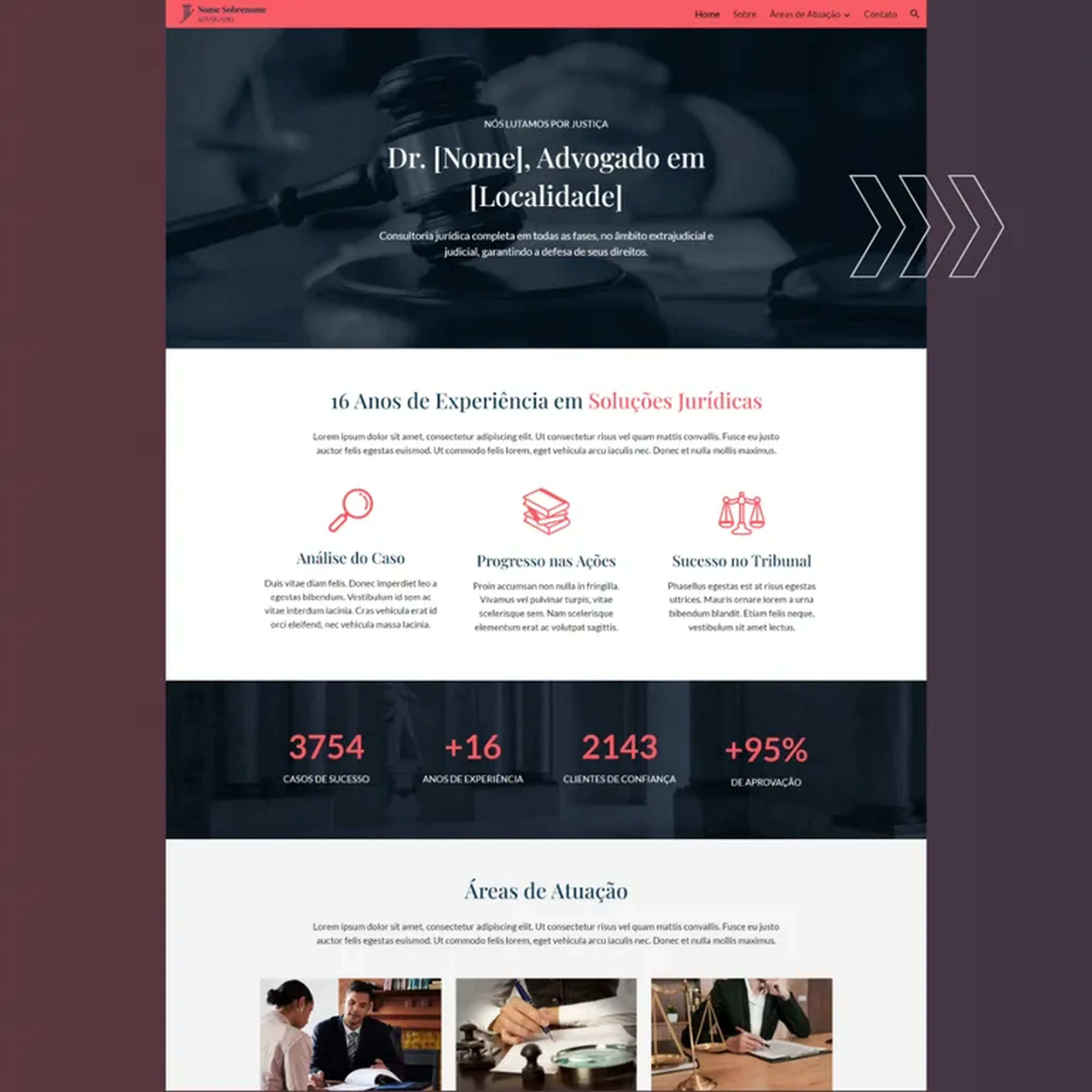 Template ADVOGADO Google Sites imagem