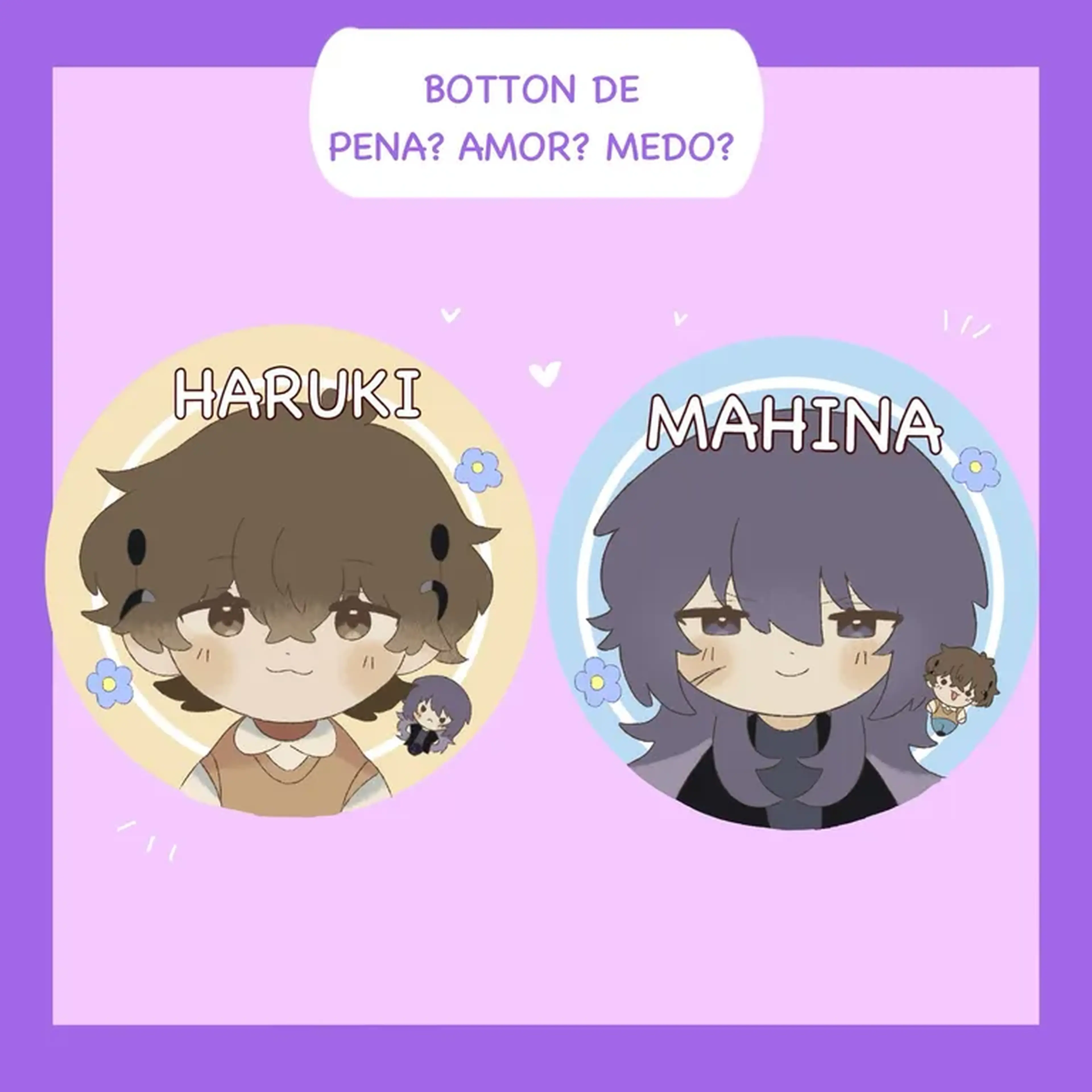 BOTTON INDIVIDUAL DE PENA? AMOR? MEDO? imagem