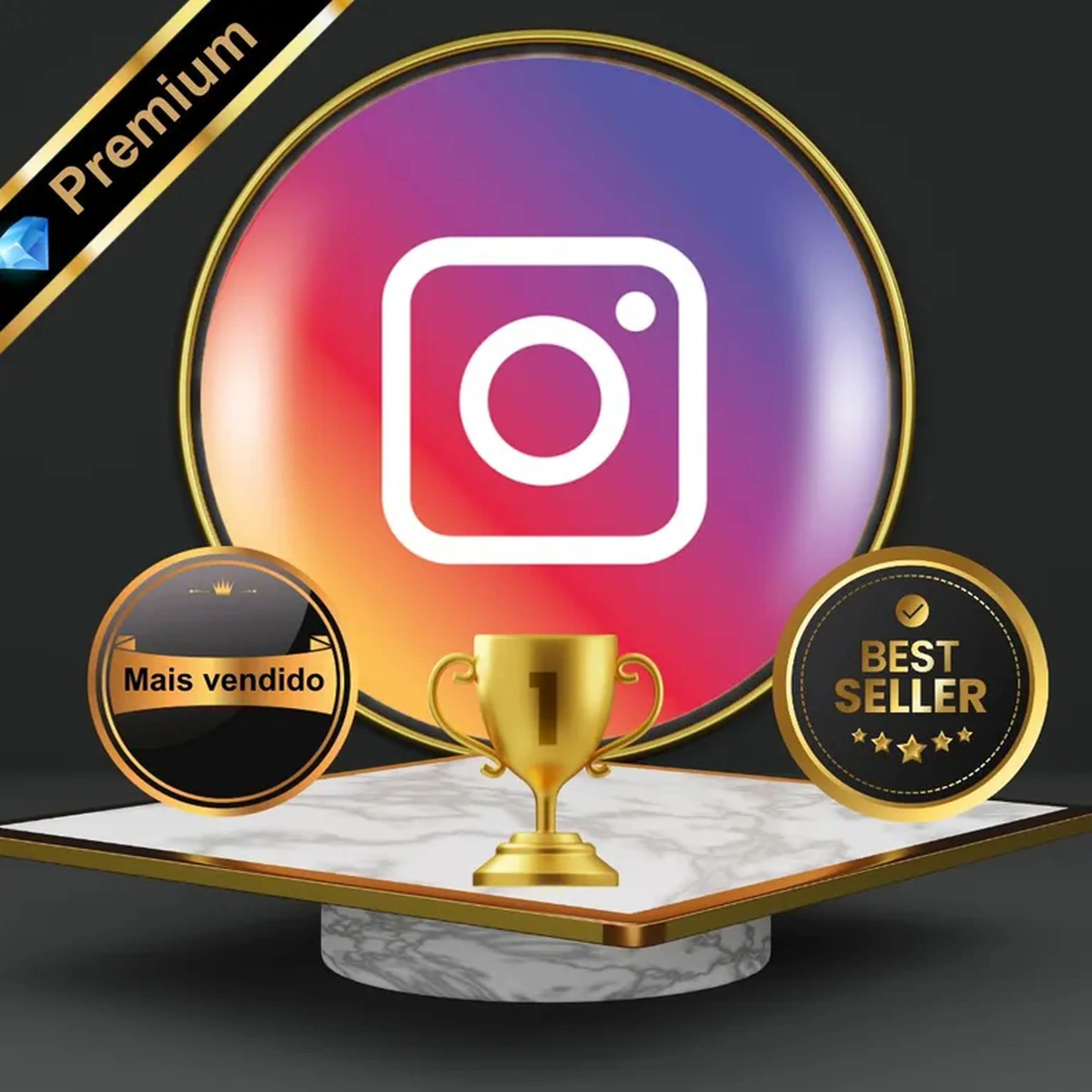 1000 Seguidores Brasileiros [ PREMIUM💎] imagem