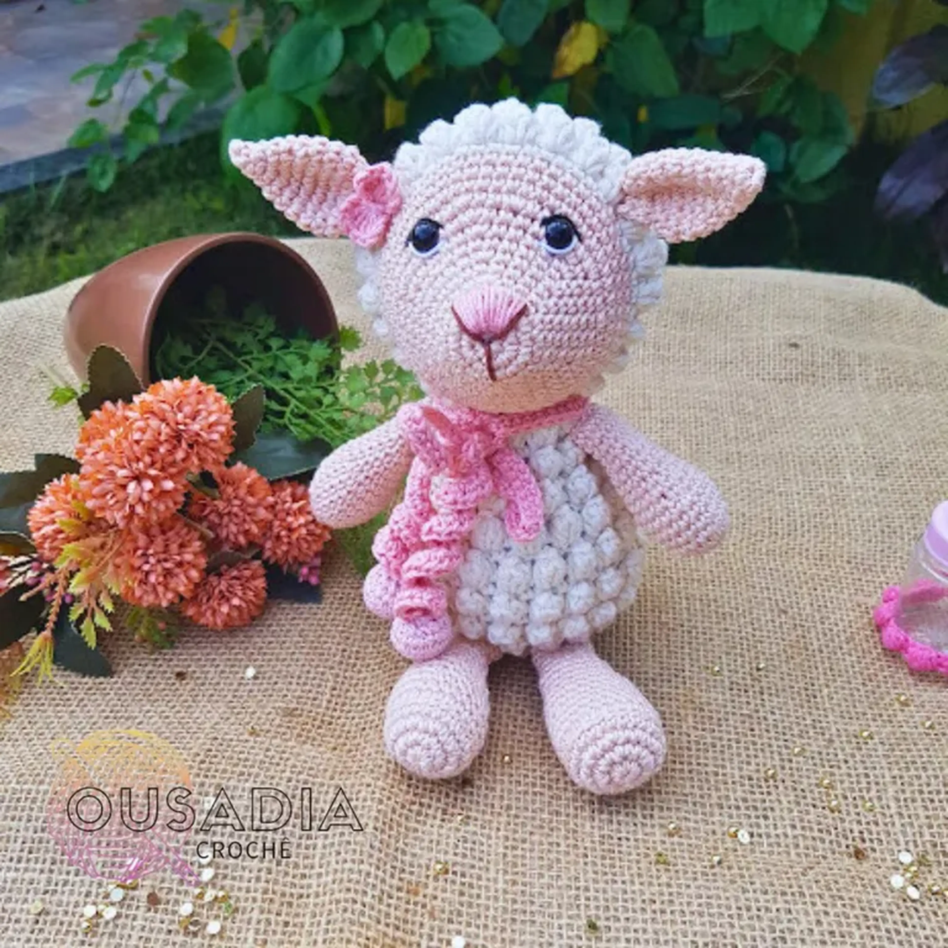 Ovelhinha Amigurumi imagem