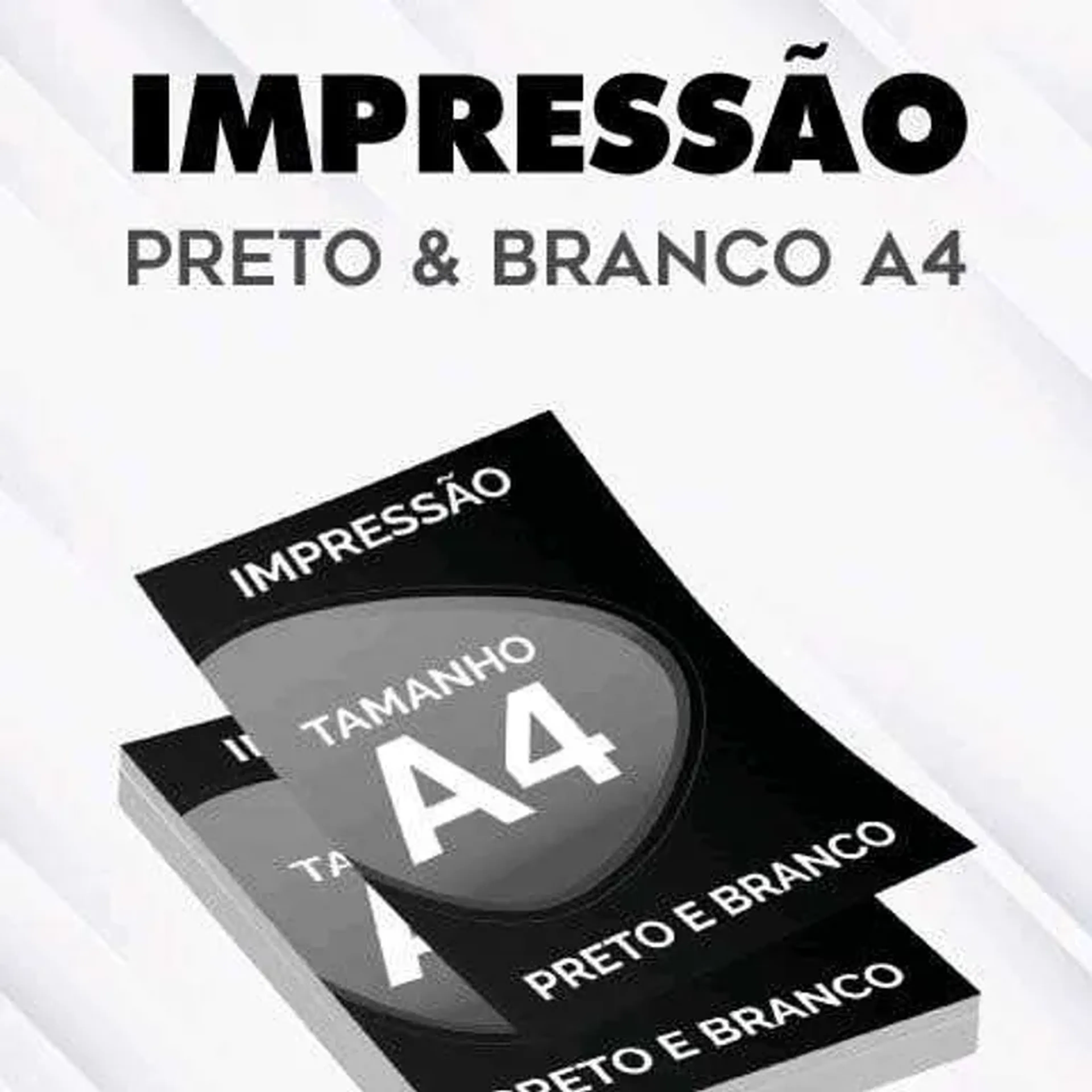 impressão preto e branco A4 imagem