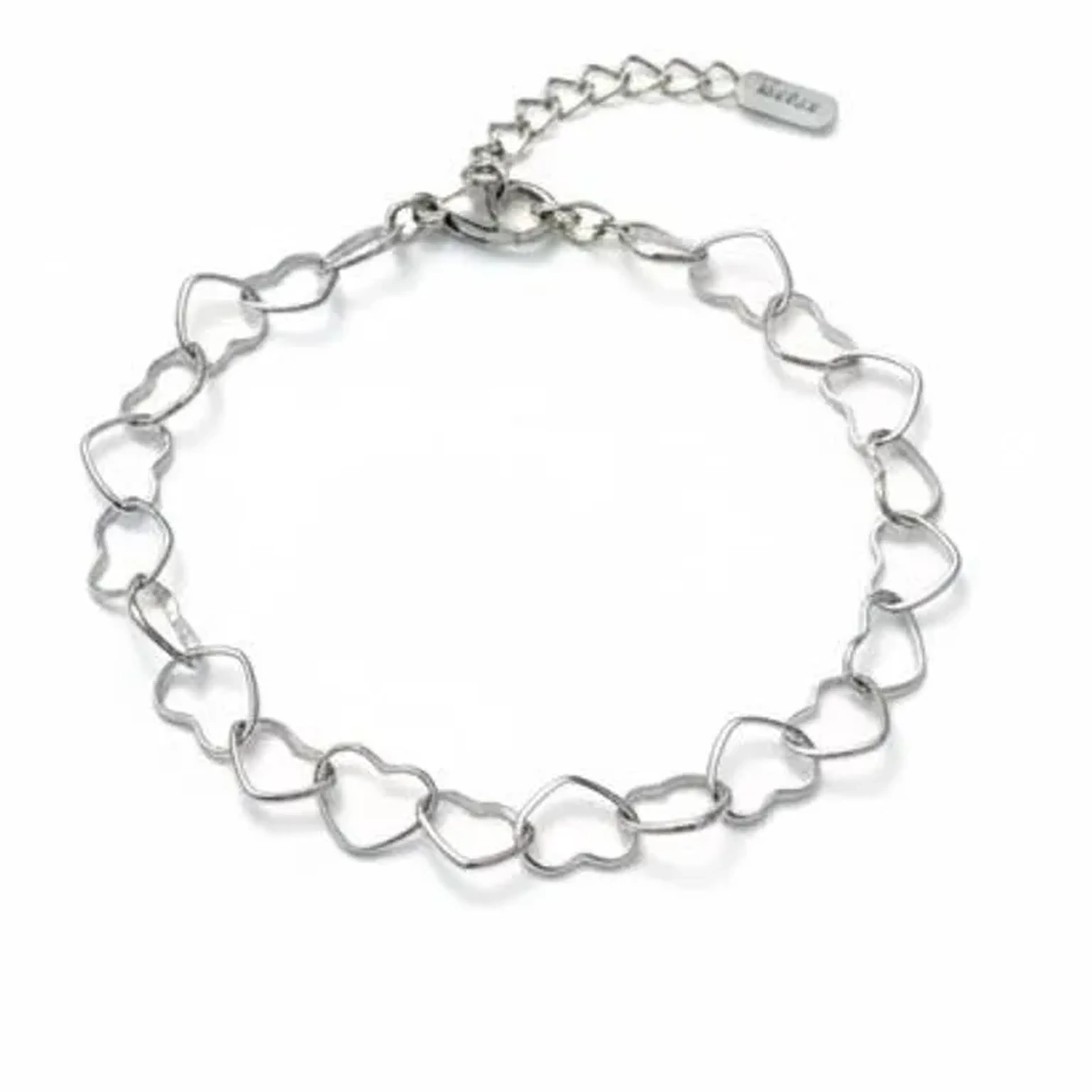 Pulseira coração vazado imagem
