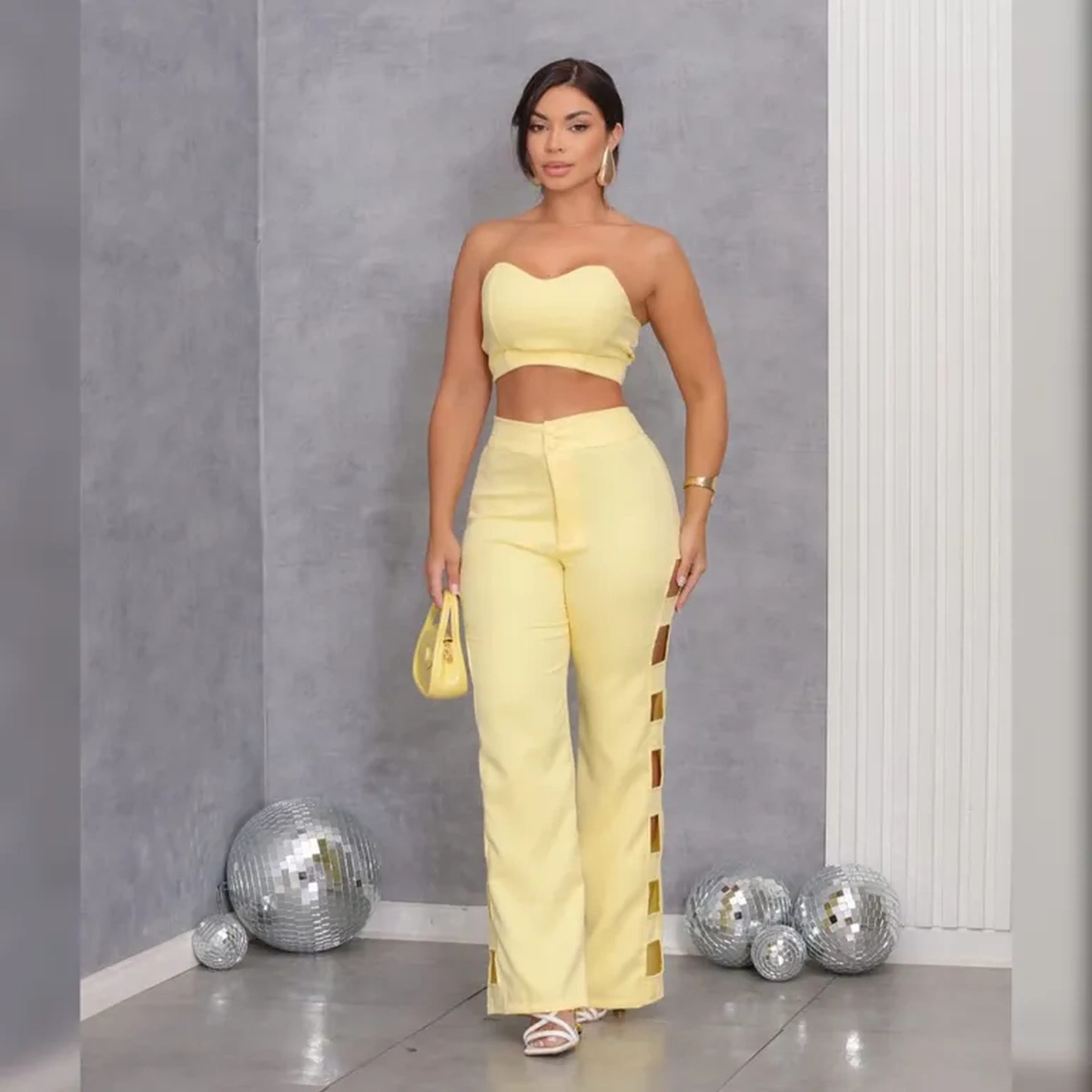 Conjunto Helena Amarelo imagem