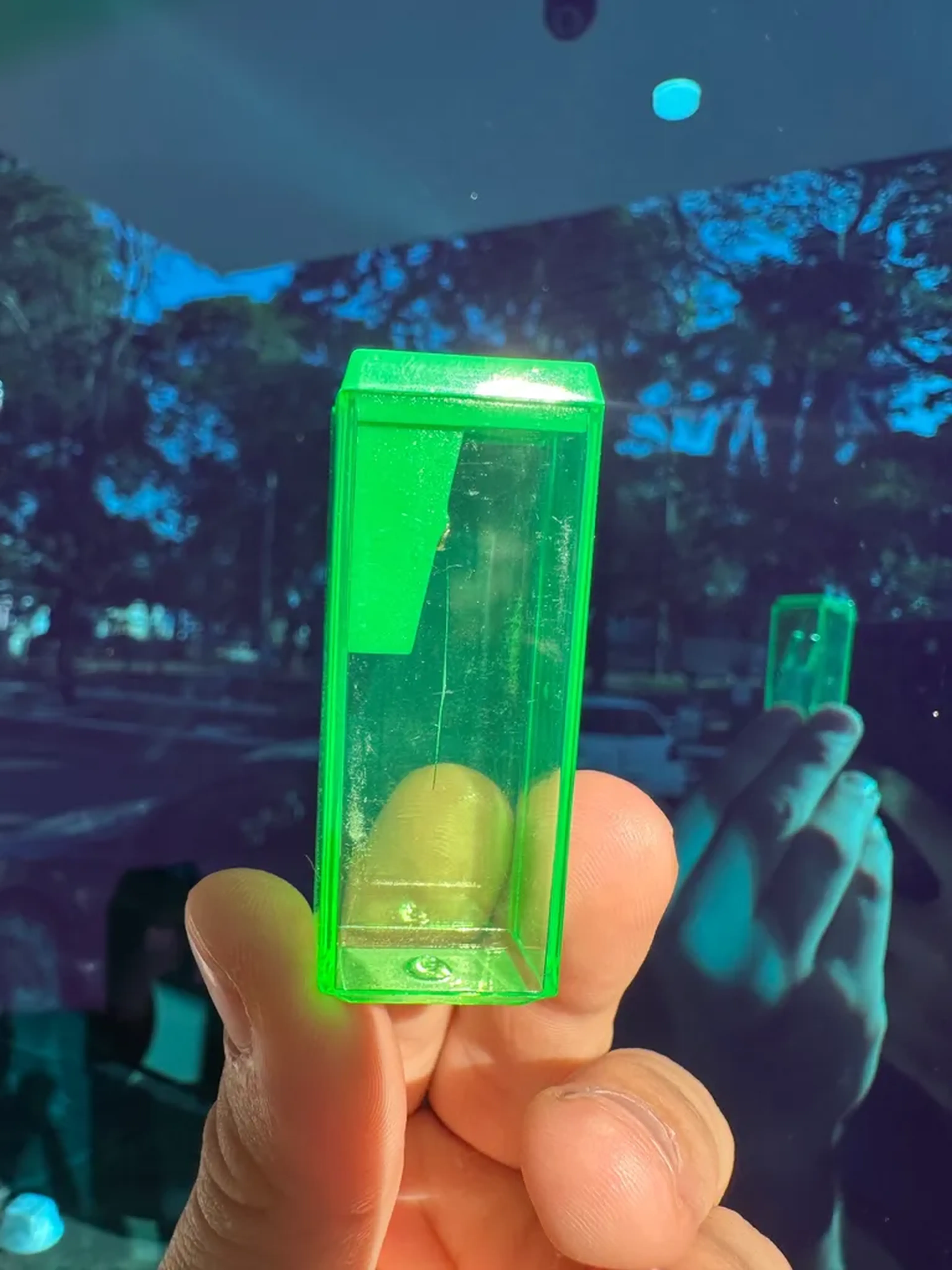 Apontador Bloco com Depósito Planeta T Verde imagem