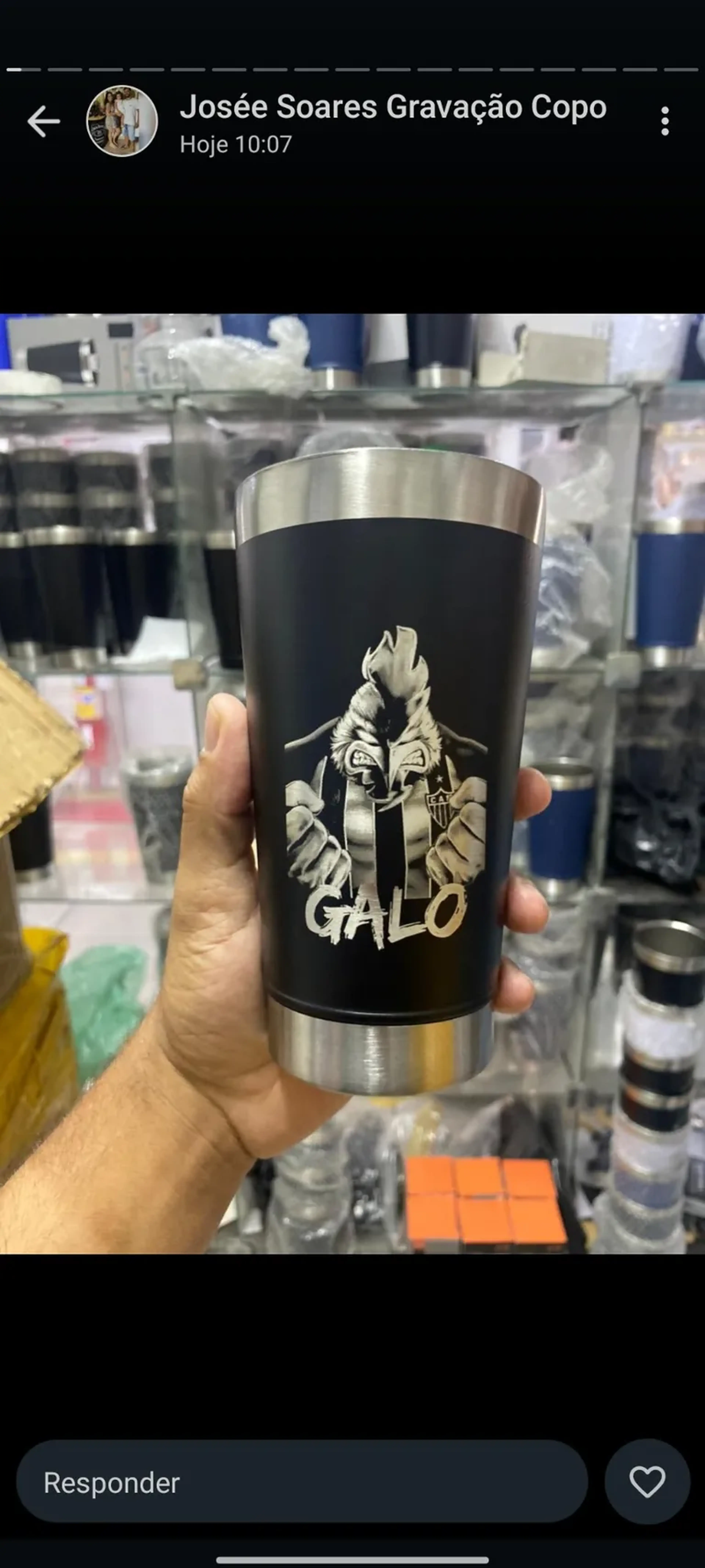 Copo térmico Time mineiro imagem