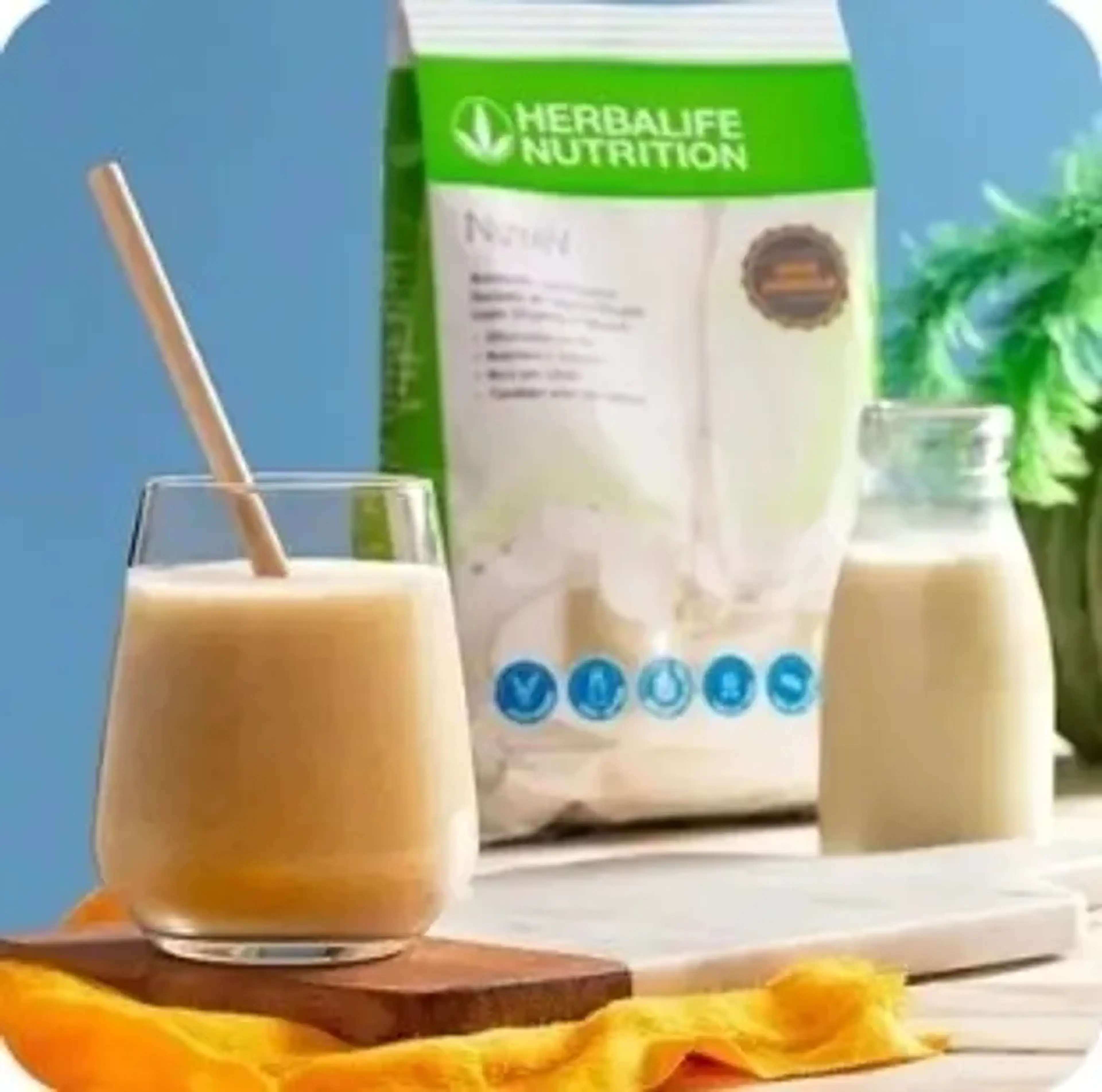 NUTREV LEITE PROTEICO VEGETAL HERBALIFE imagem