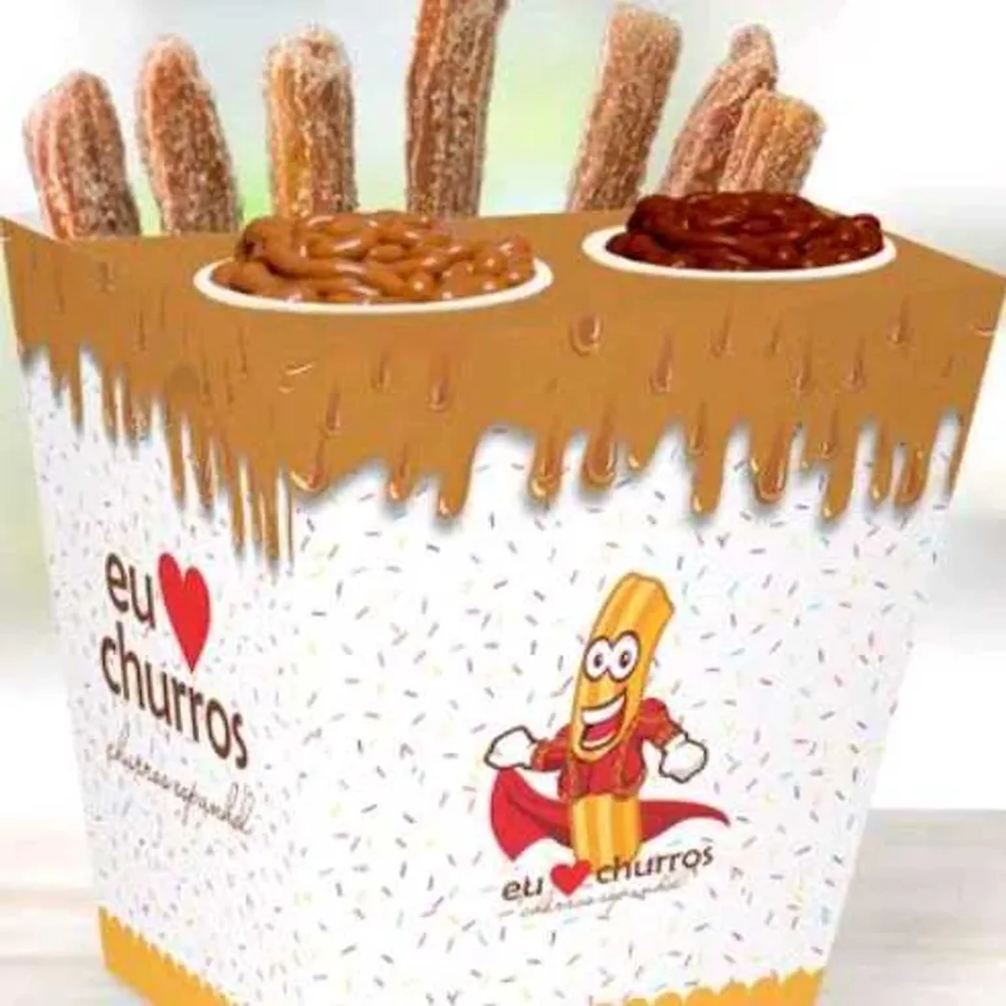 churros espanhol doce de leite e ninho imagem