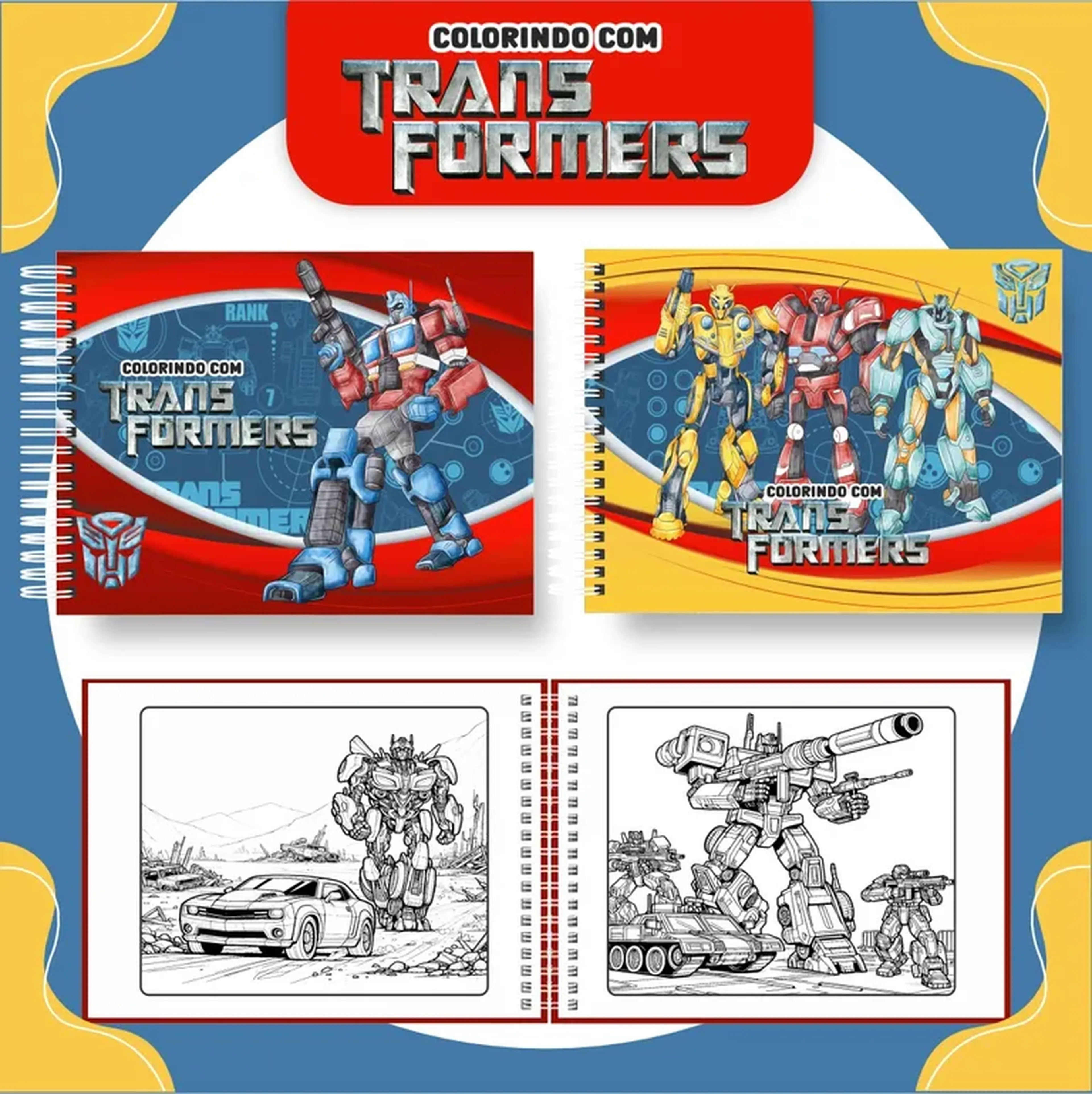Transformers Colorir imagem