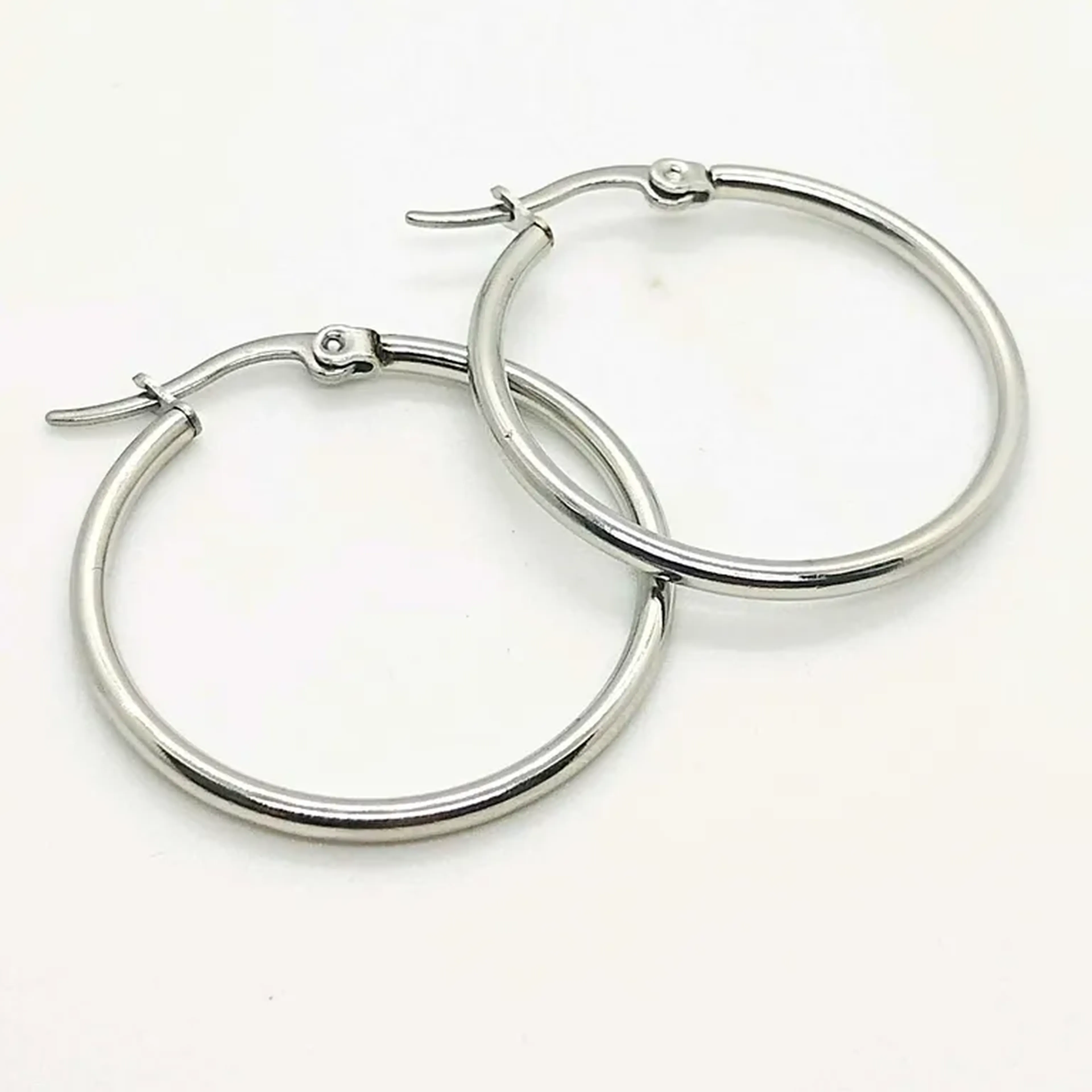 💕Argola de aço P 0225 imagem