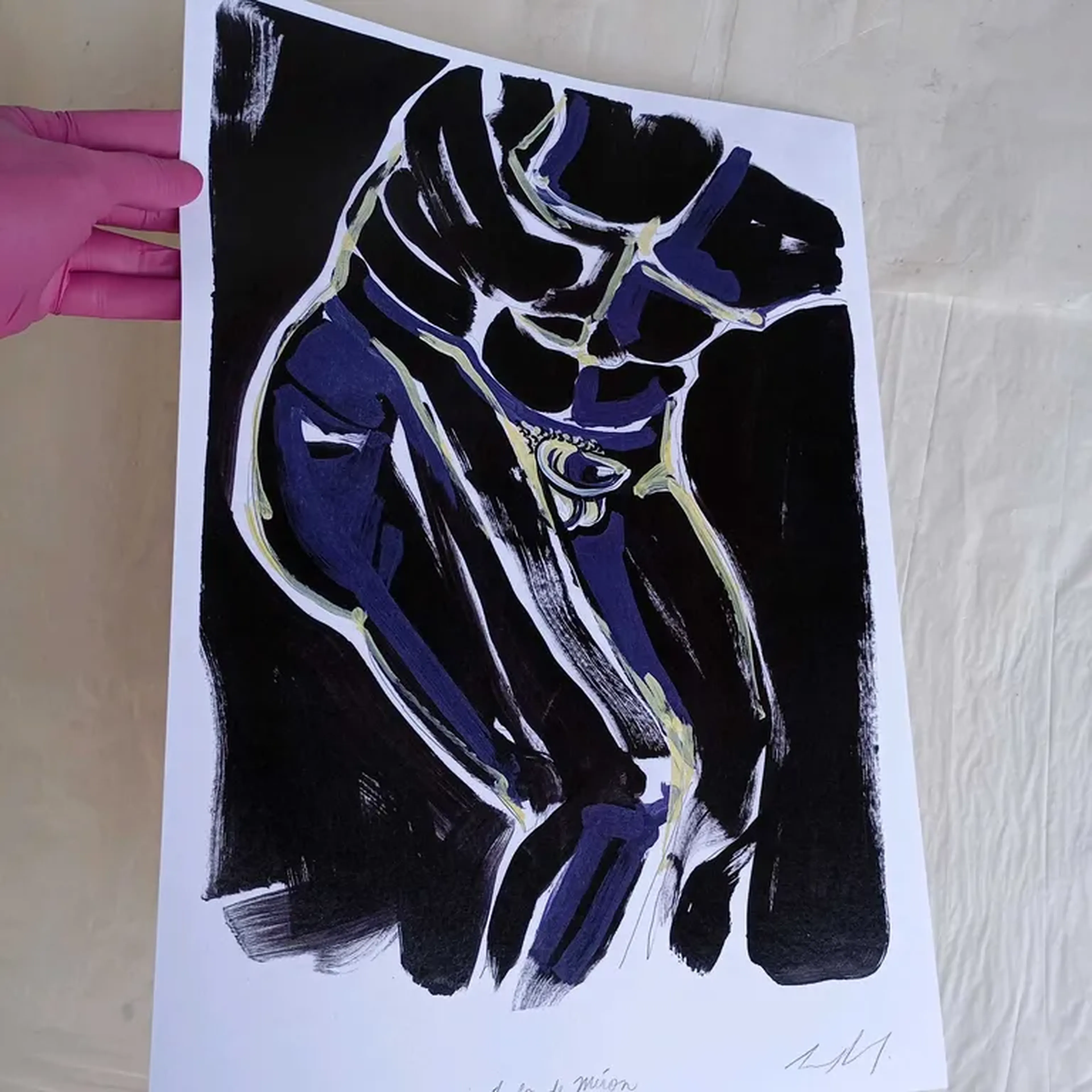 Para 5° C - Discóbolo de Míron - 30 x 42 cm gravura assinada imagem