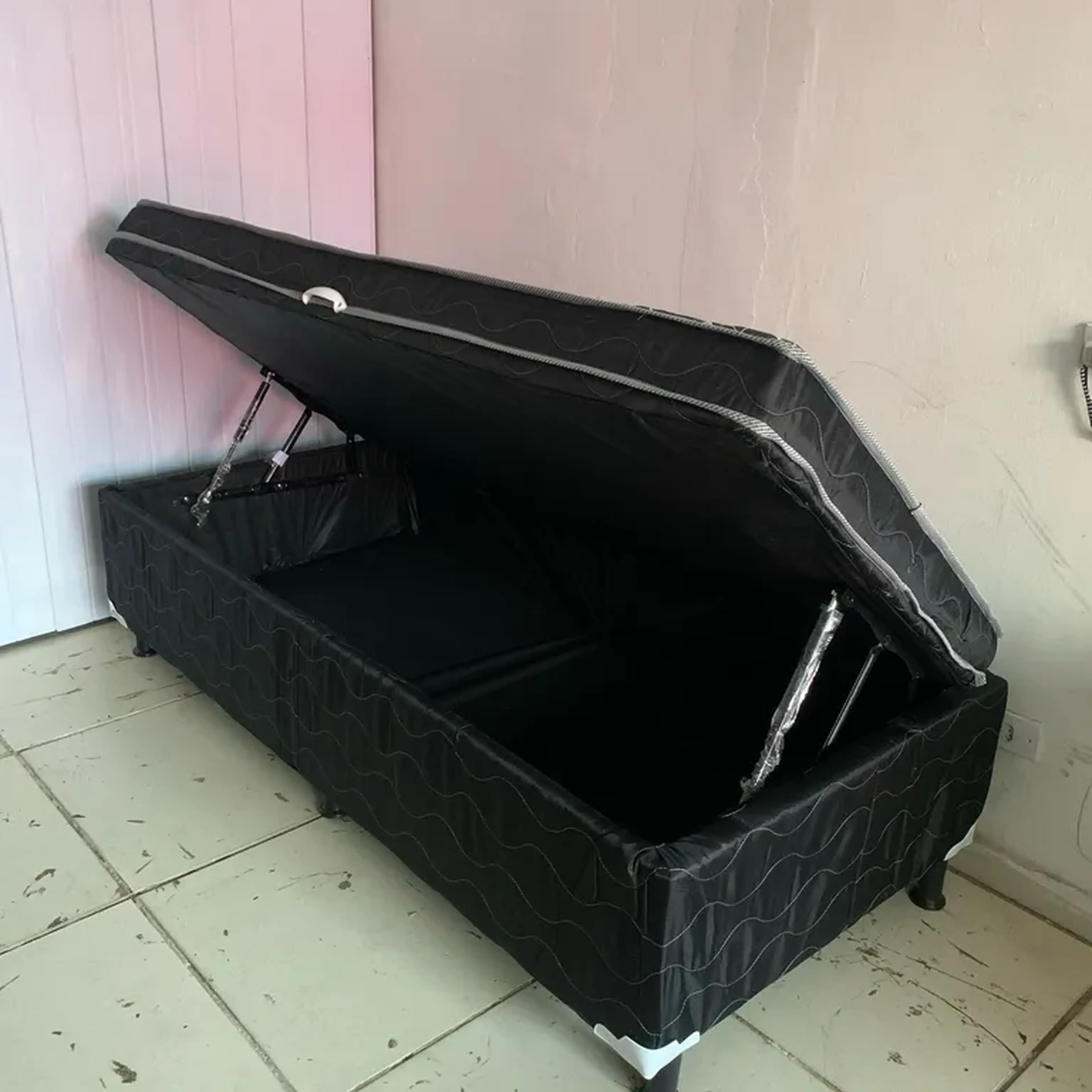 CAMA BOX BAÚ - Solteirão Estofada imagem