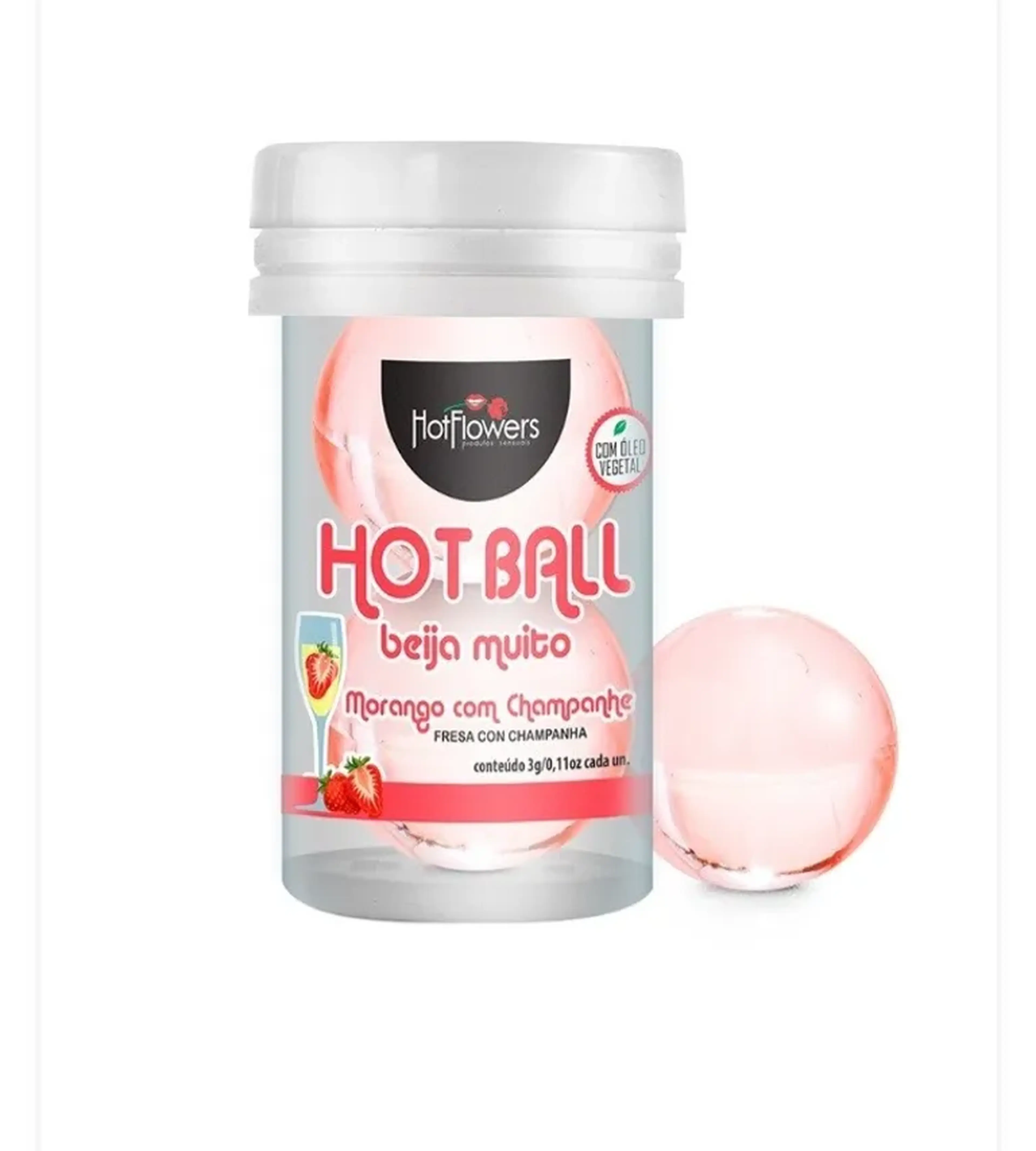 Hot ball morango com champanhe imagem