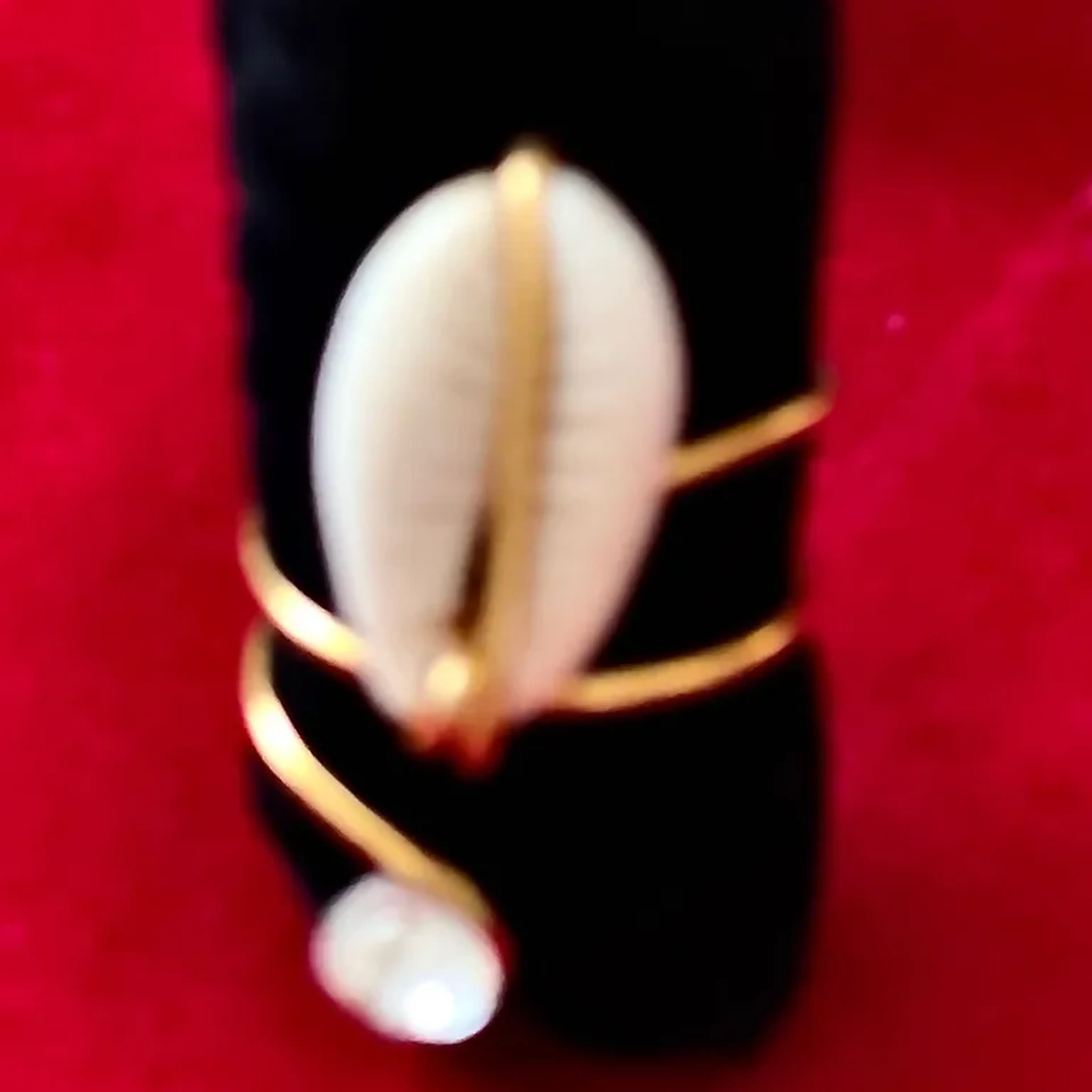 Anel búzios e Diamante imagem