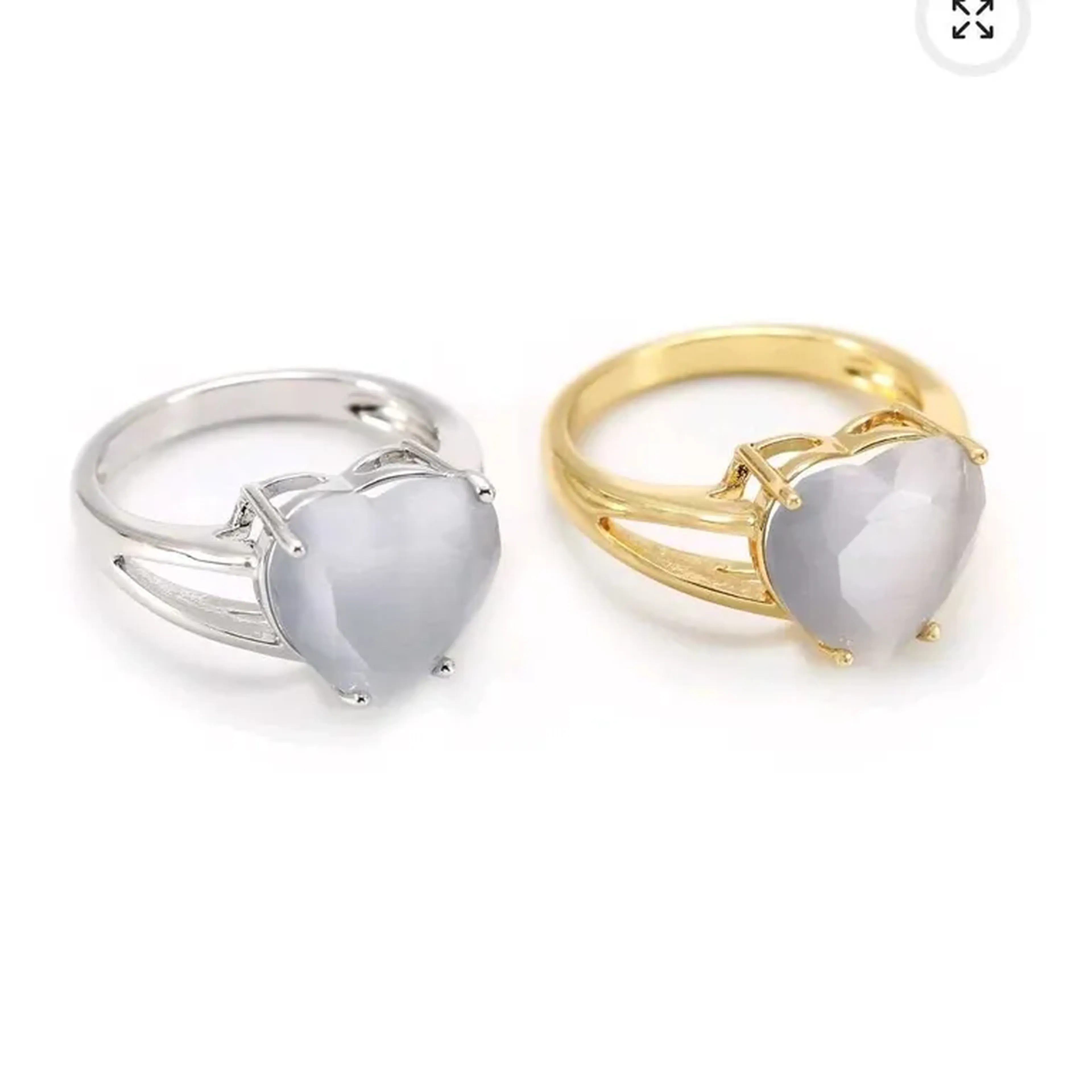 Anel coração colorido- imagem