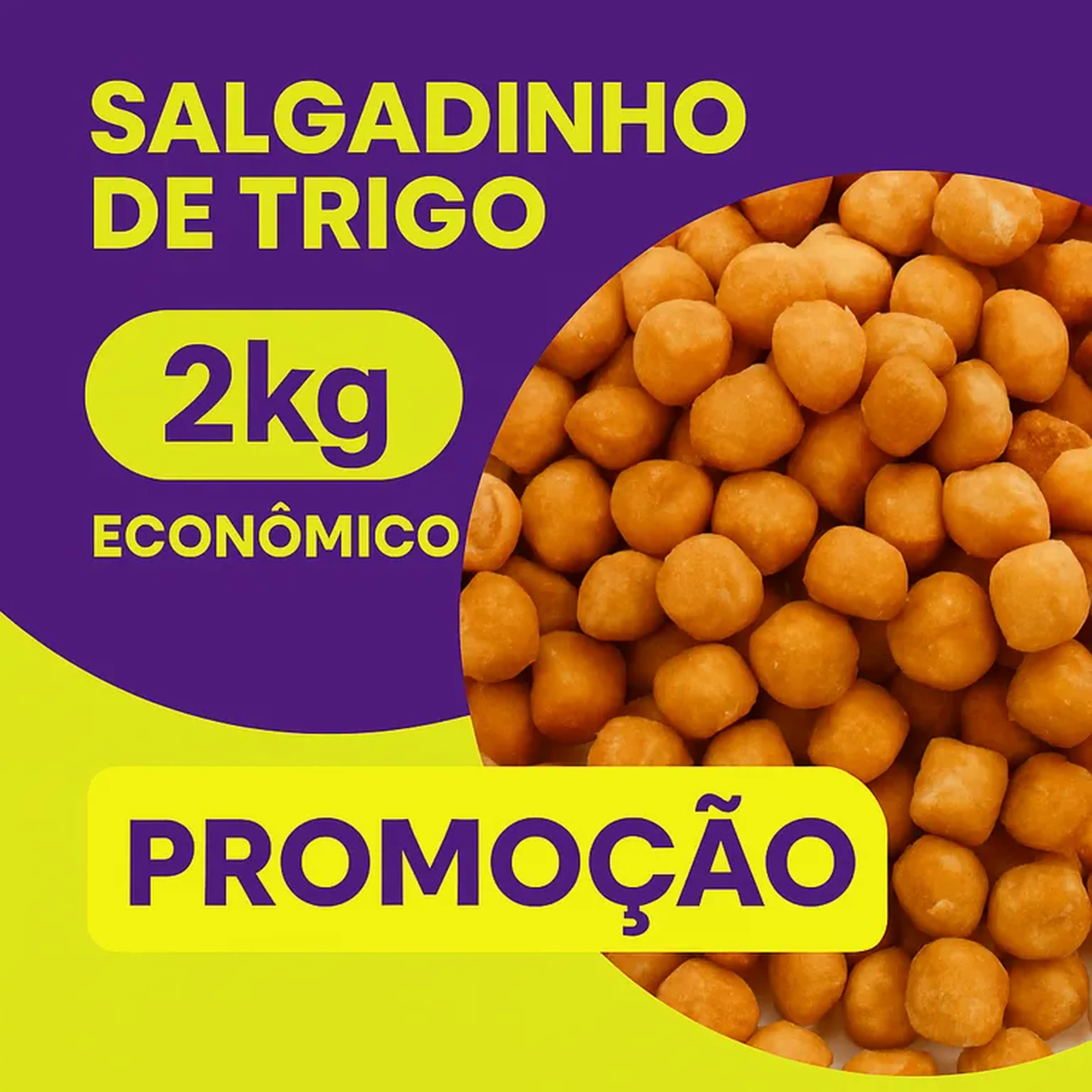 🌾2KG SALADINHOS DE TRIGO (TIPO TORCIDA) imagem