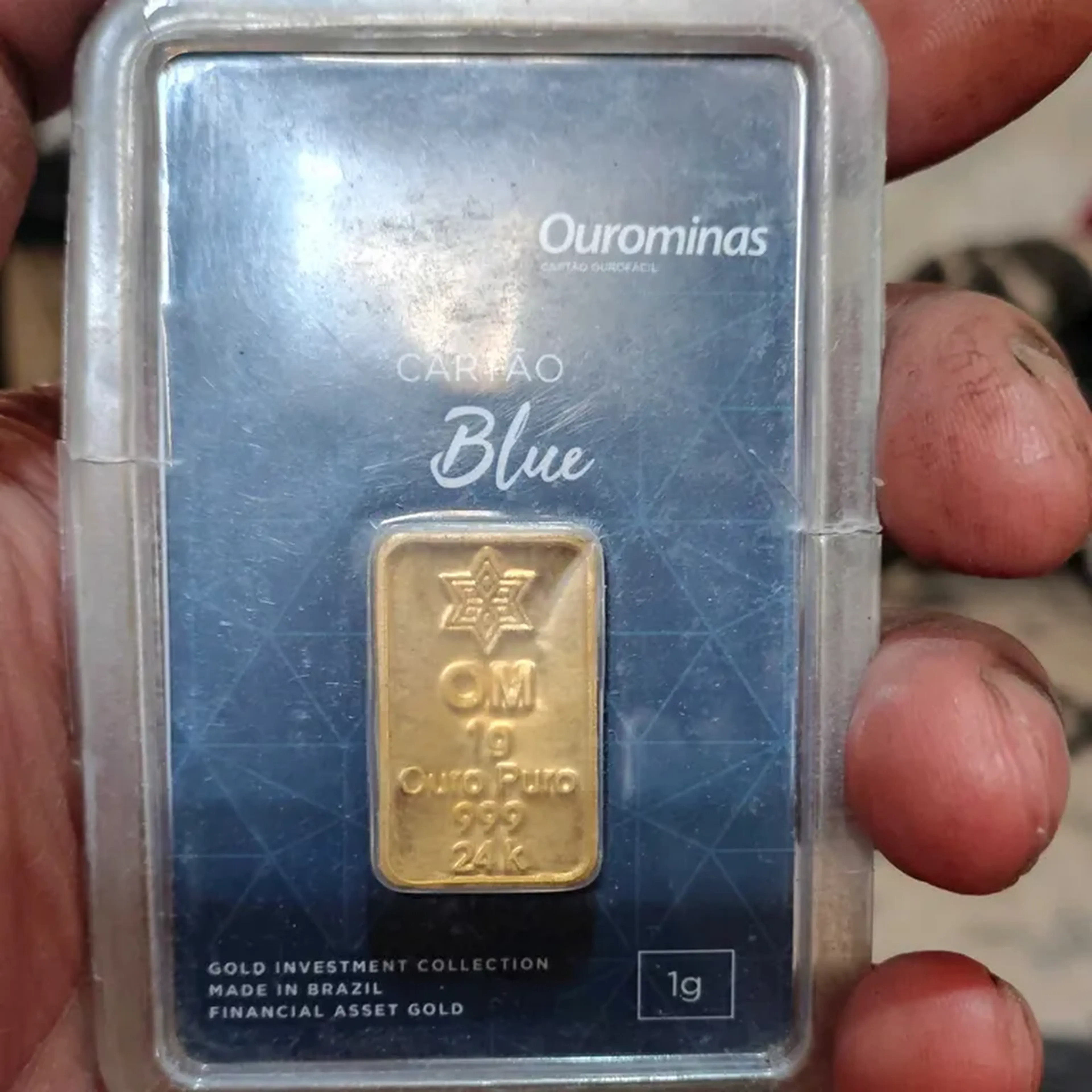 Barra Ouro 24 Quilates 1 Grama imagem