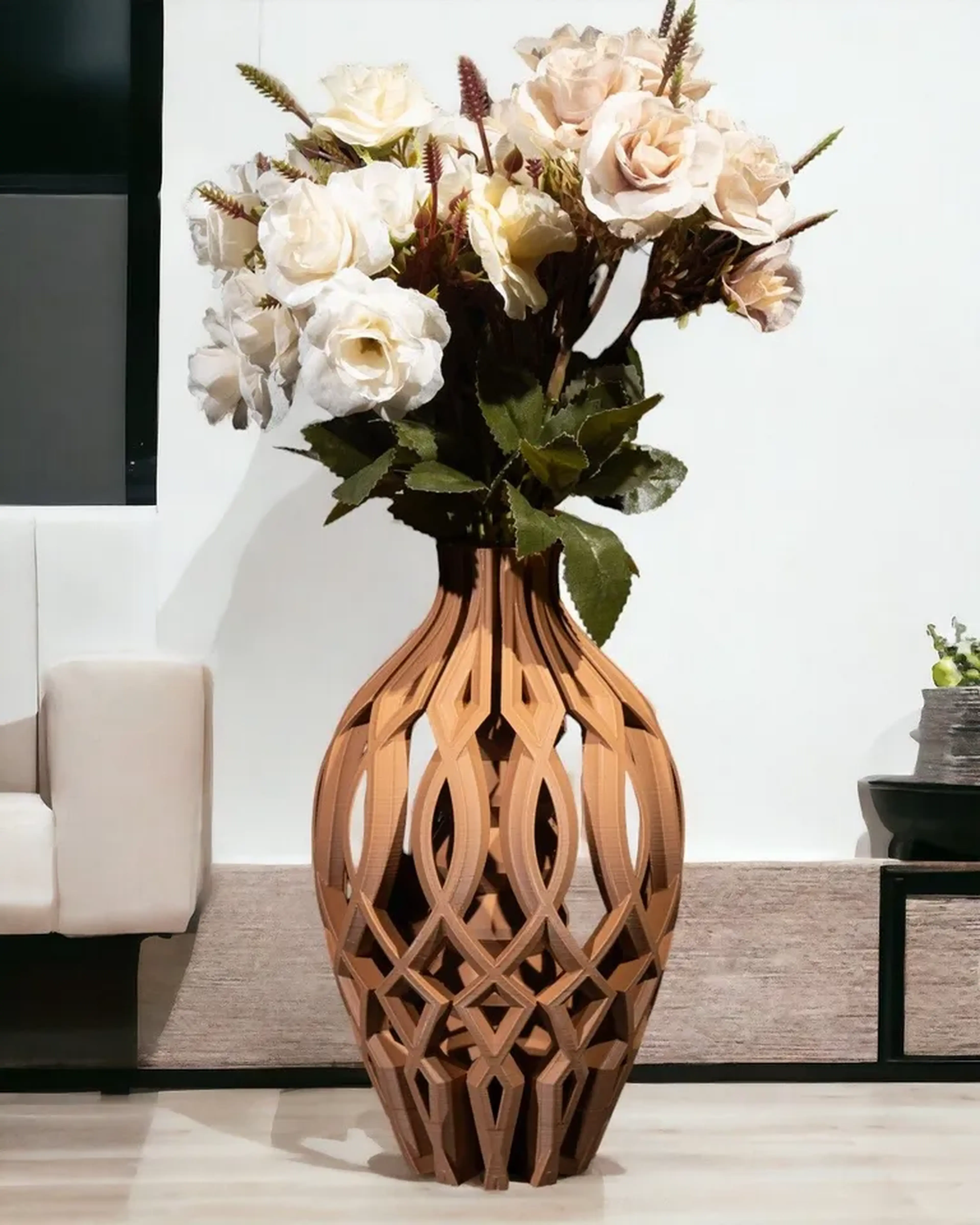🌿 Vaso Decorativo Elson – Sofisticação Minimalista (Tamanho M) imagem