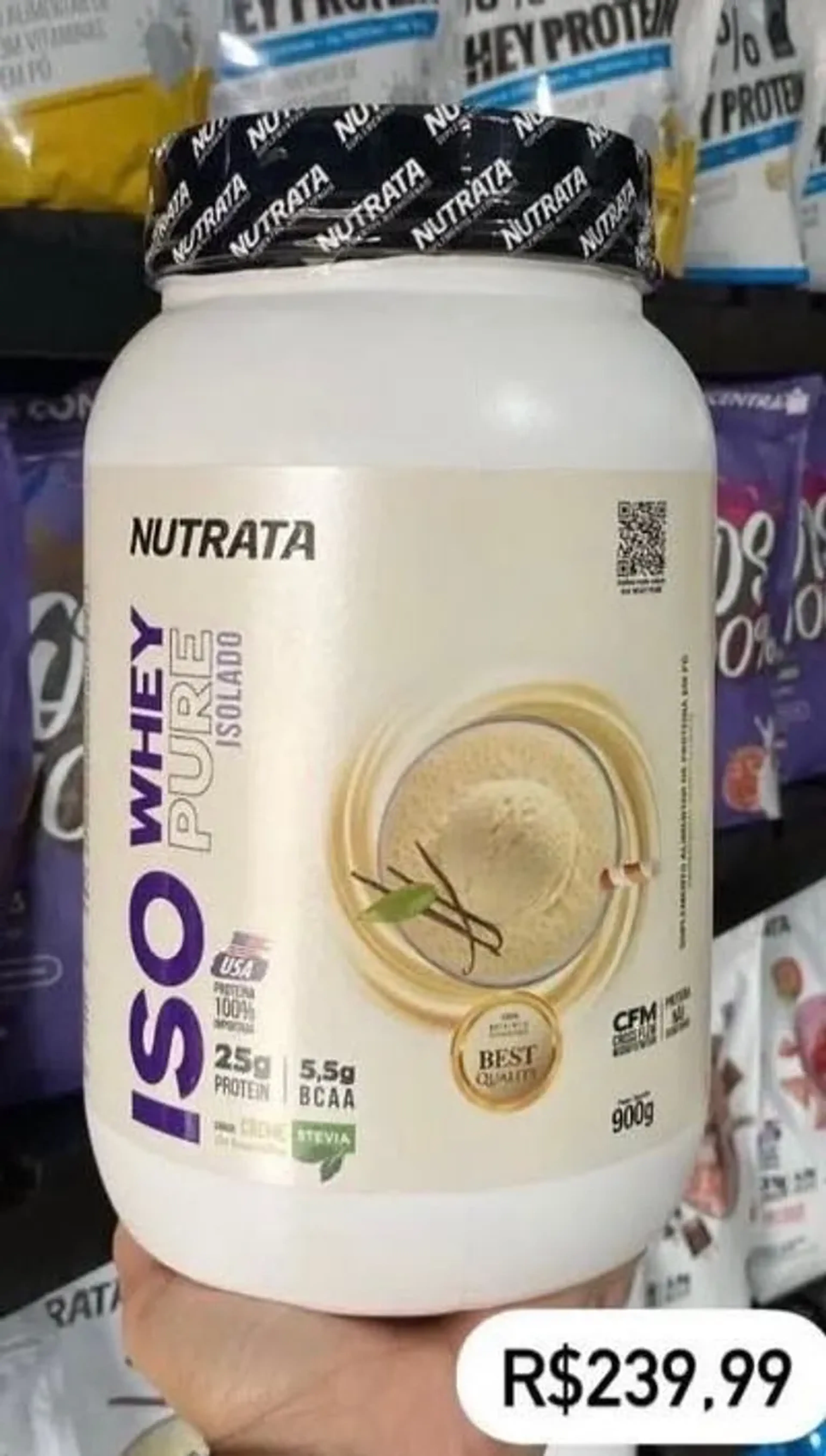 ISO Whey 900g Nutrata imagem