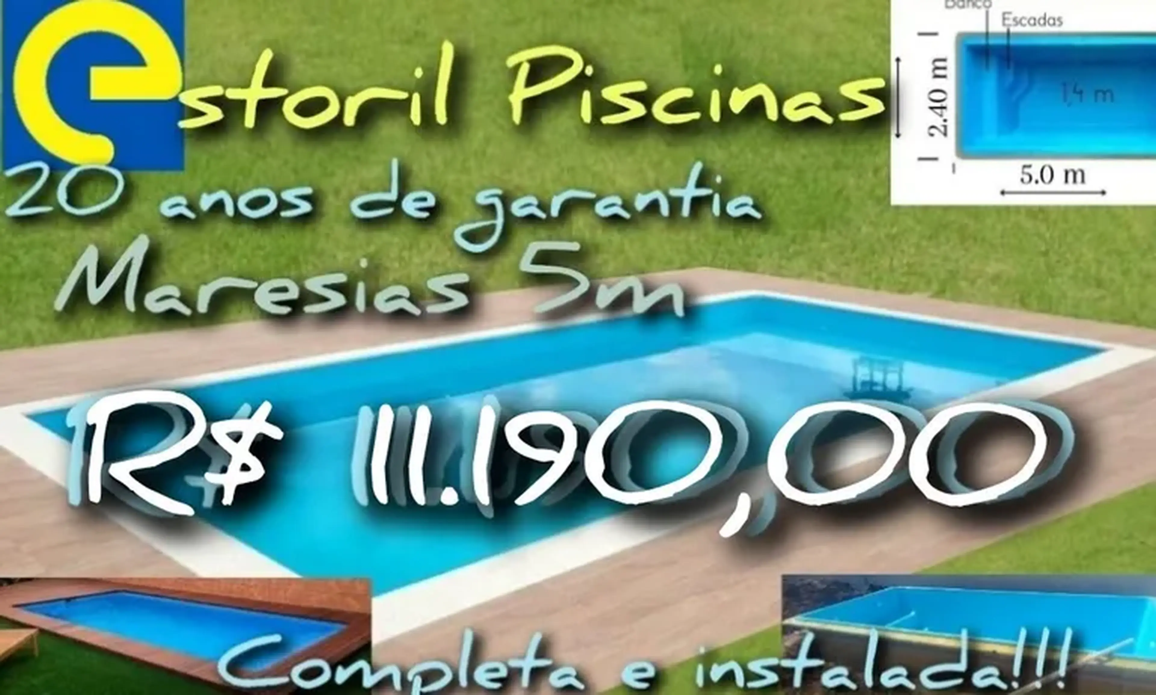 Piscina em fibra linha Maresias 5m imagem