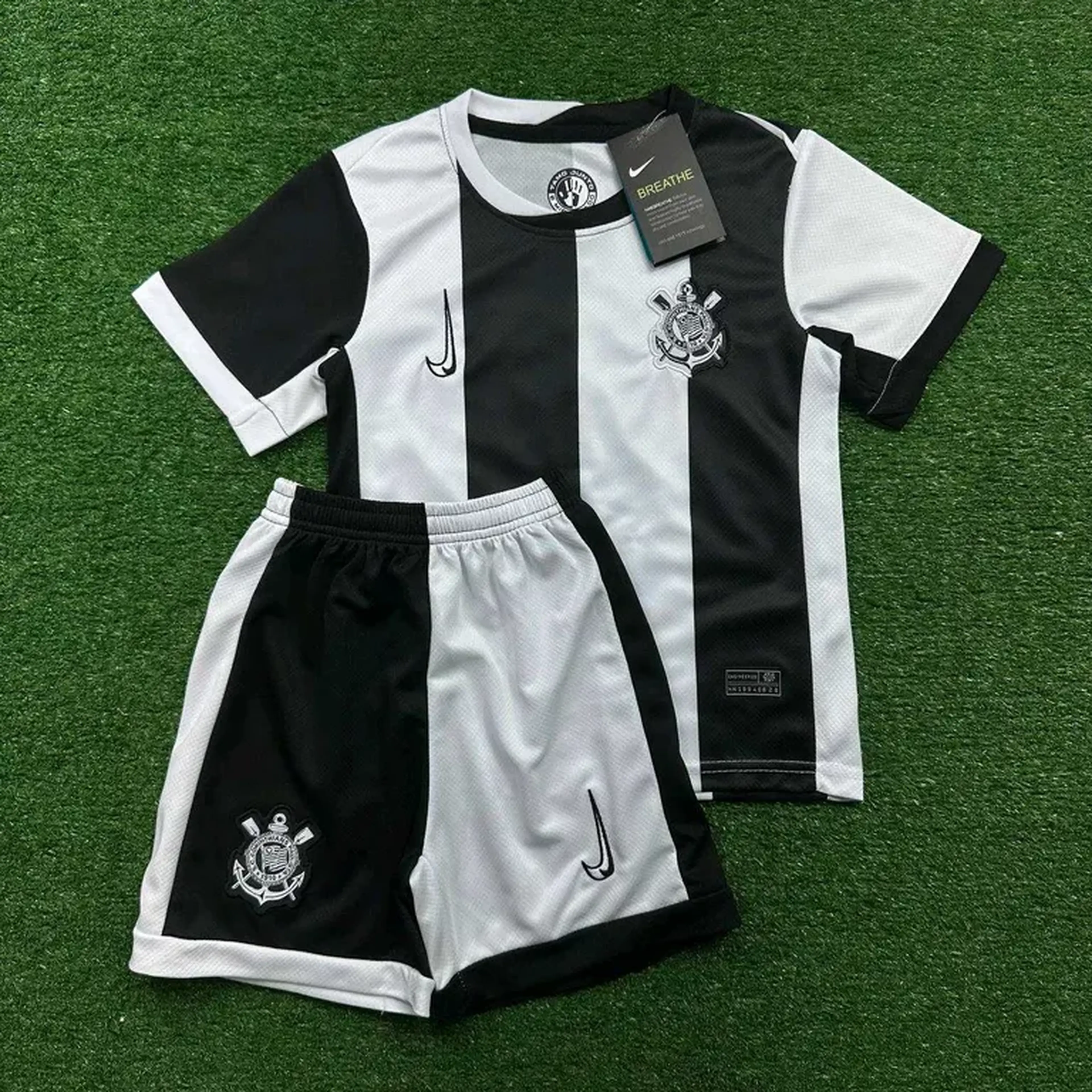 Conjunto Infantil Corinthians Third 24-25 imagem
