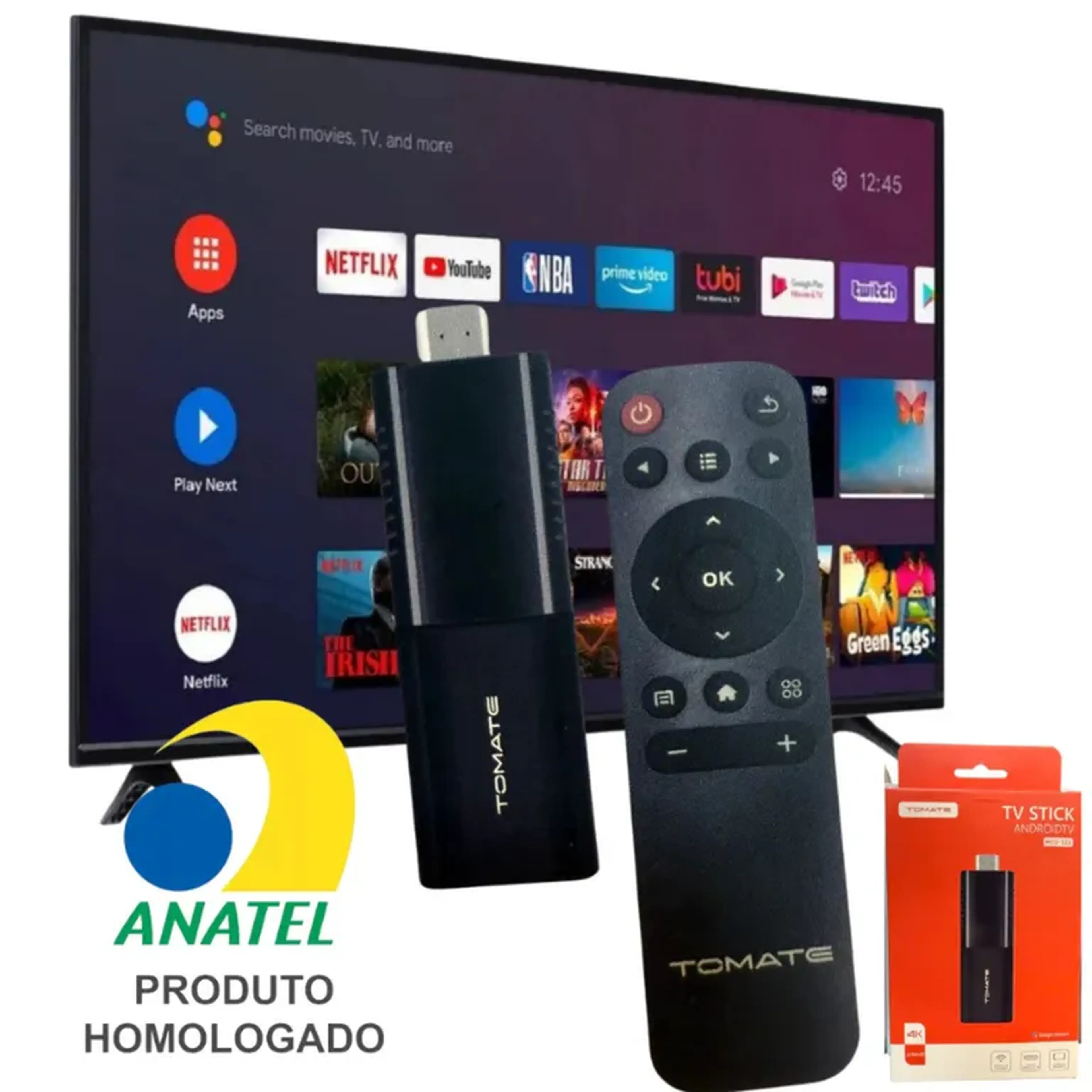 Android TV Stick MCD-123 Tomate 4K HDMI - Homologado ANATEL imagem