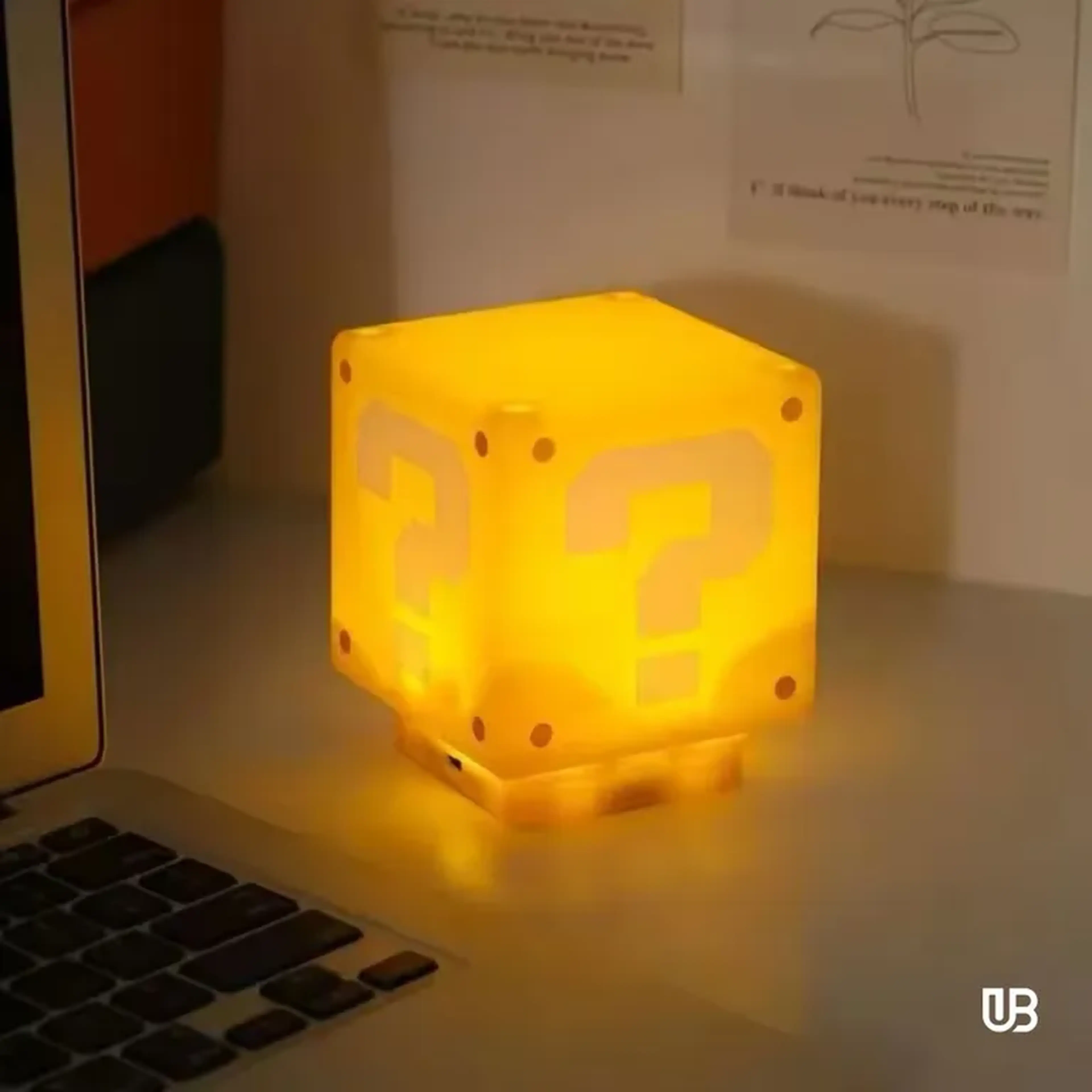 LED Question Mark - Luz Noturna 3D imagem