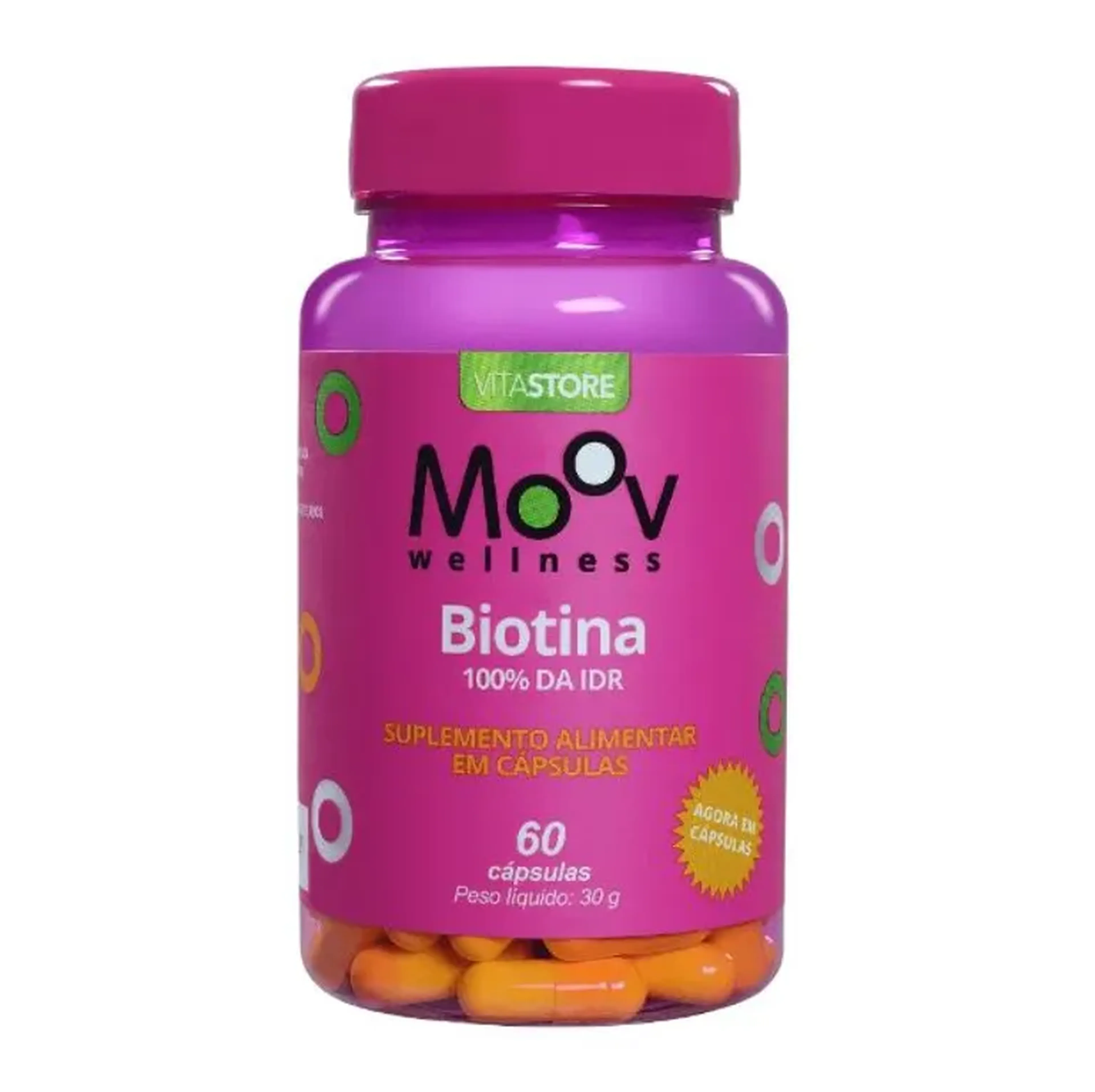 Biotina Crescimento Cabelos Saúde Pele Unha 60 Cps imagem