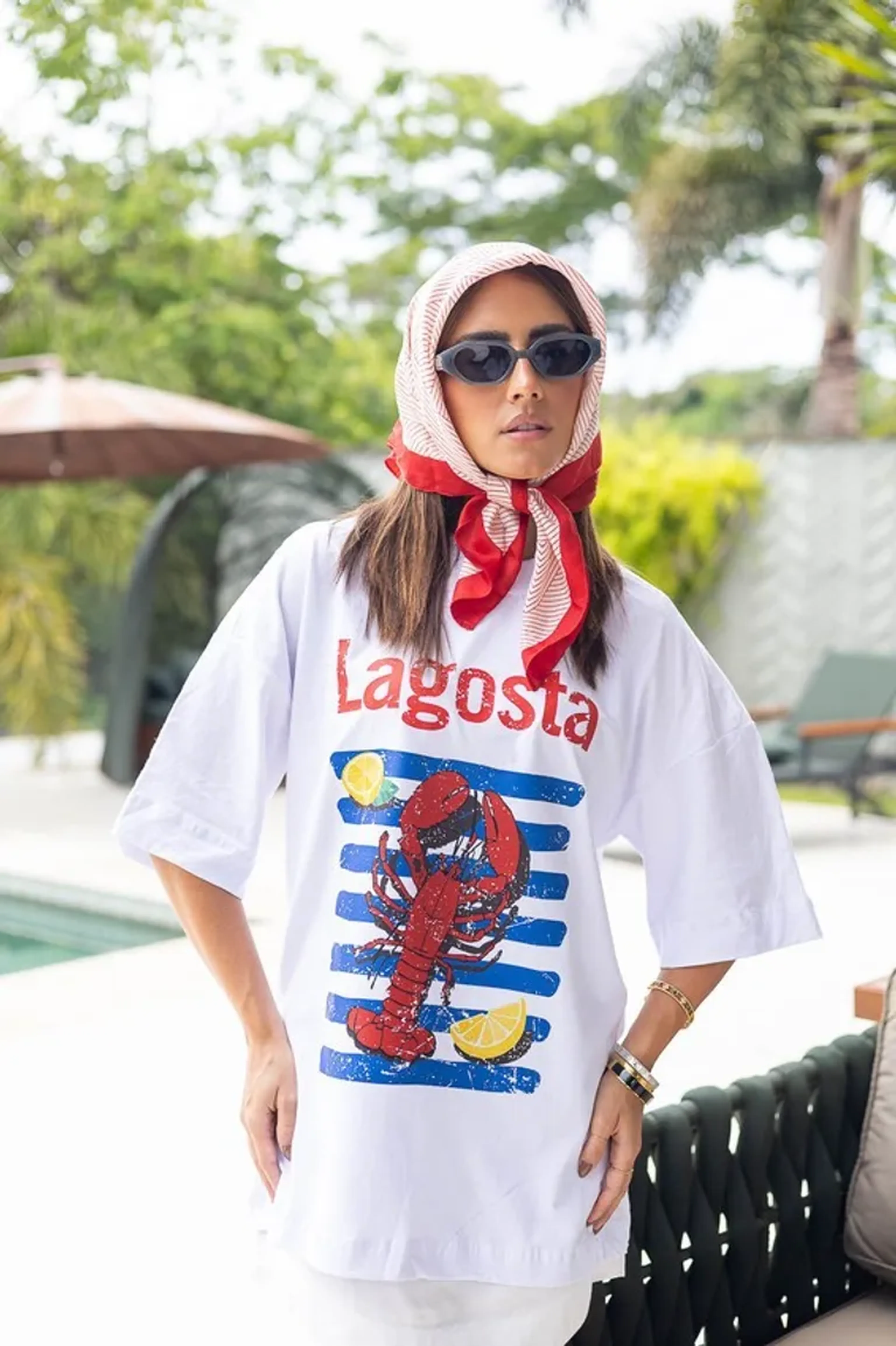 Camiseta Over Lagosta imagem