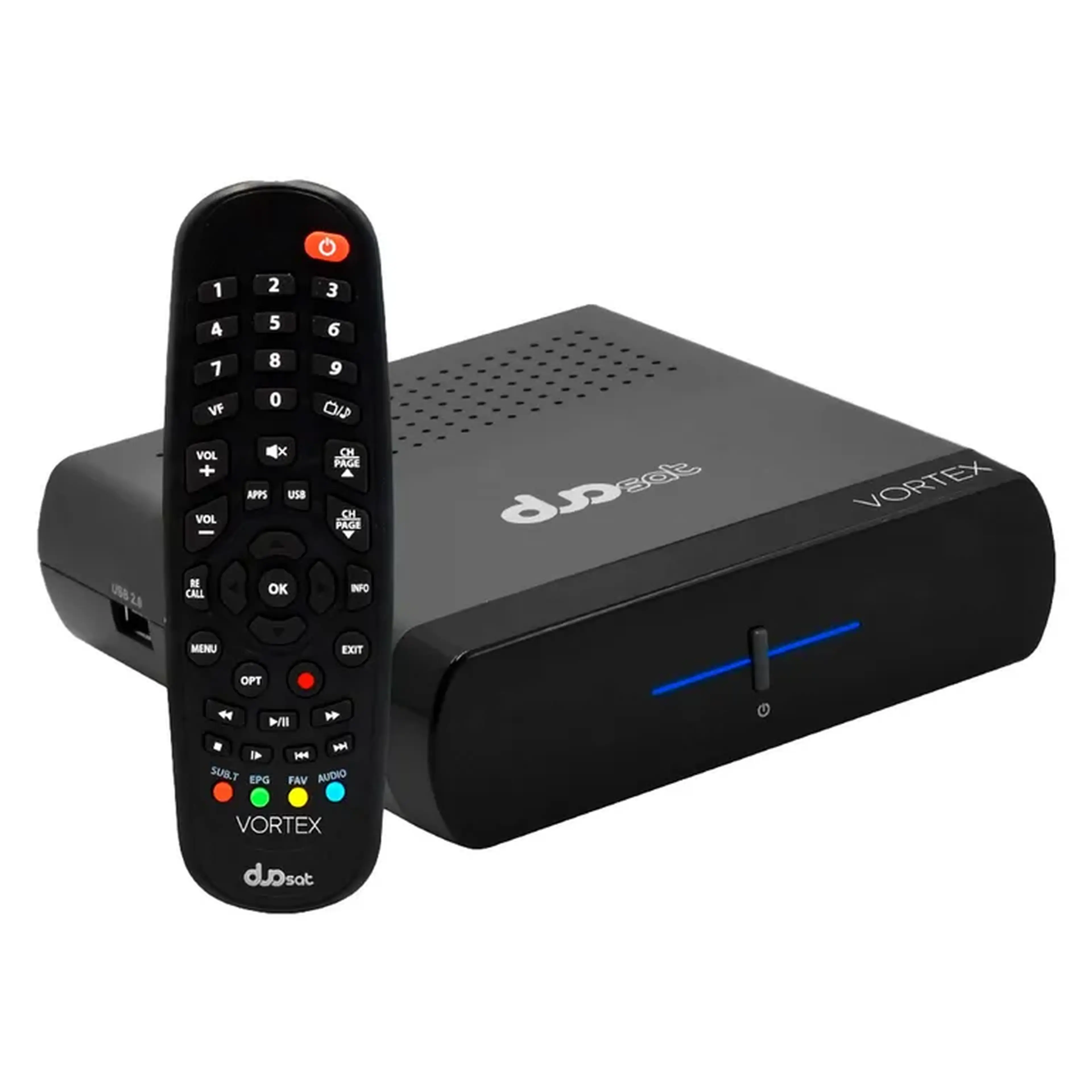 Receptor Duosat Vortex Full HD Wi-Fi - Preto imagem