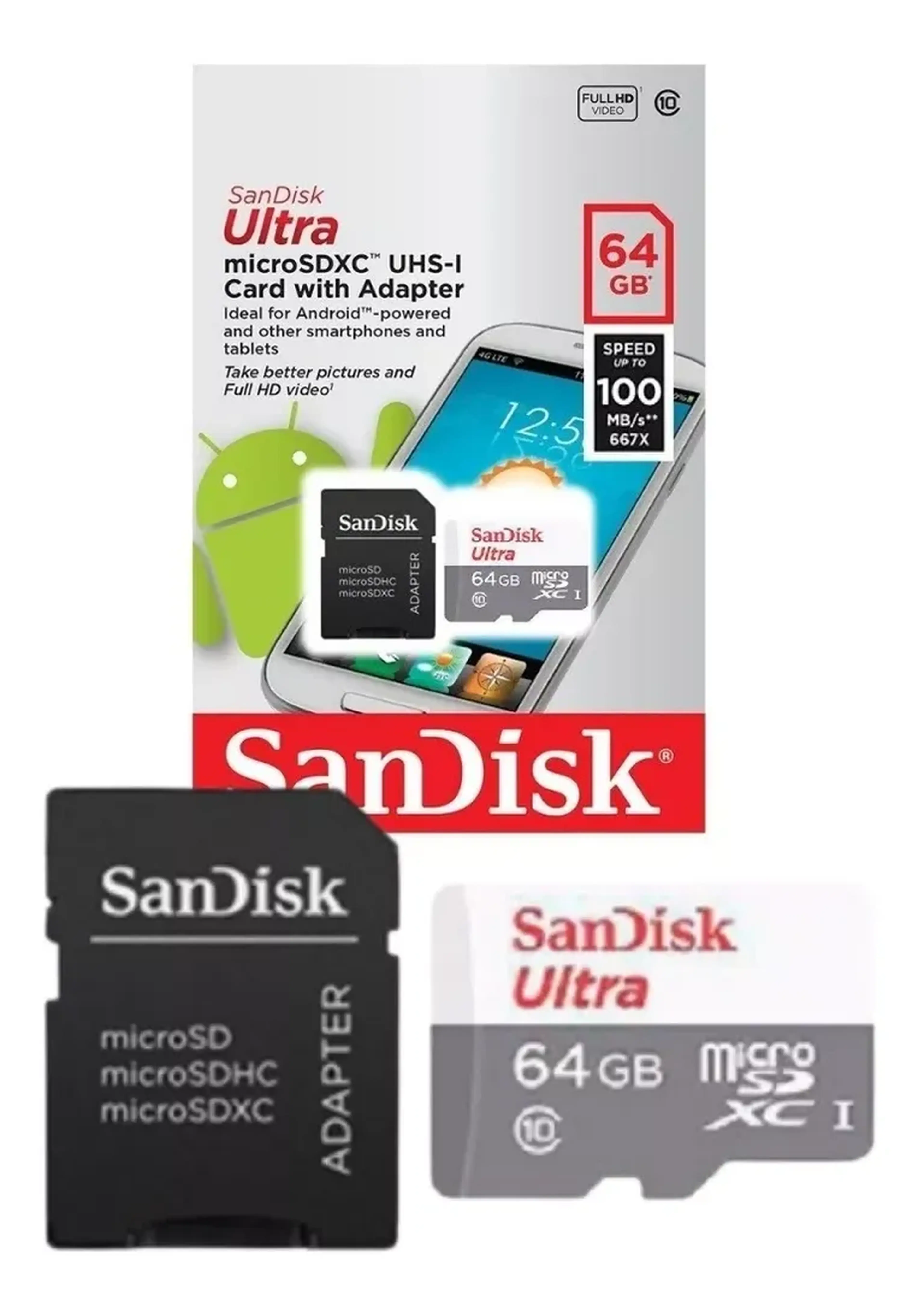Cartão De Memoria Micro Sd 64gb Sandisk imagem