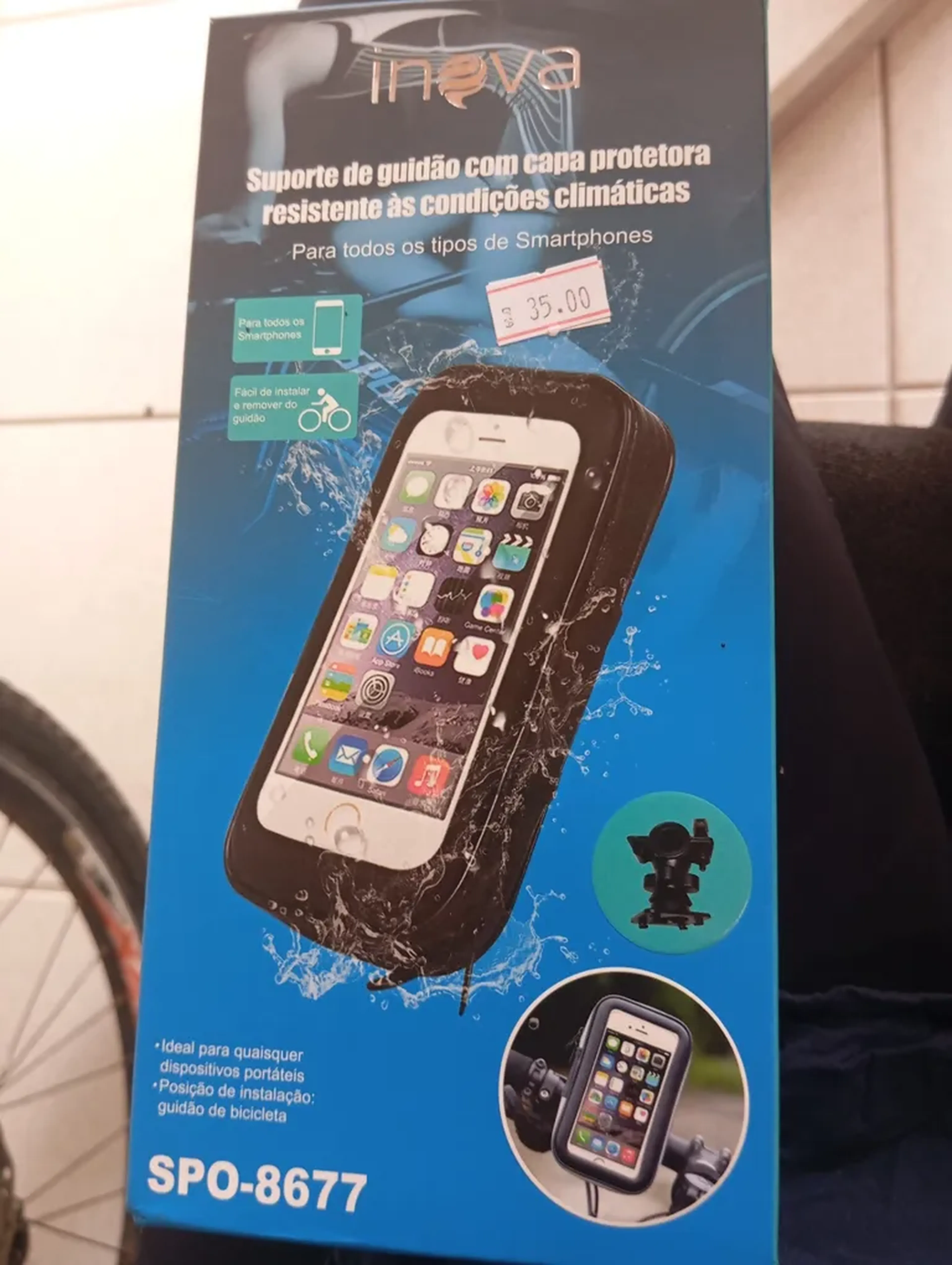 Suporte de guidão para smartphone imagem