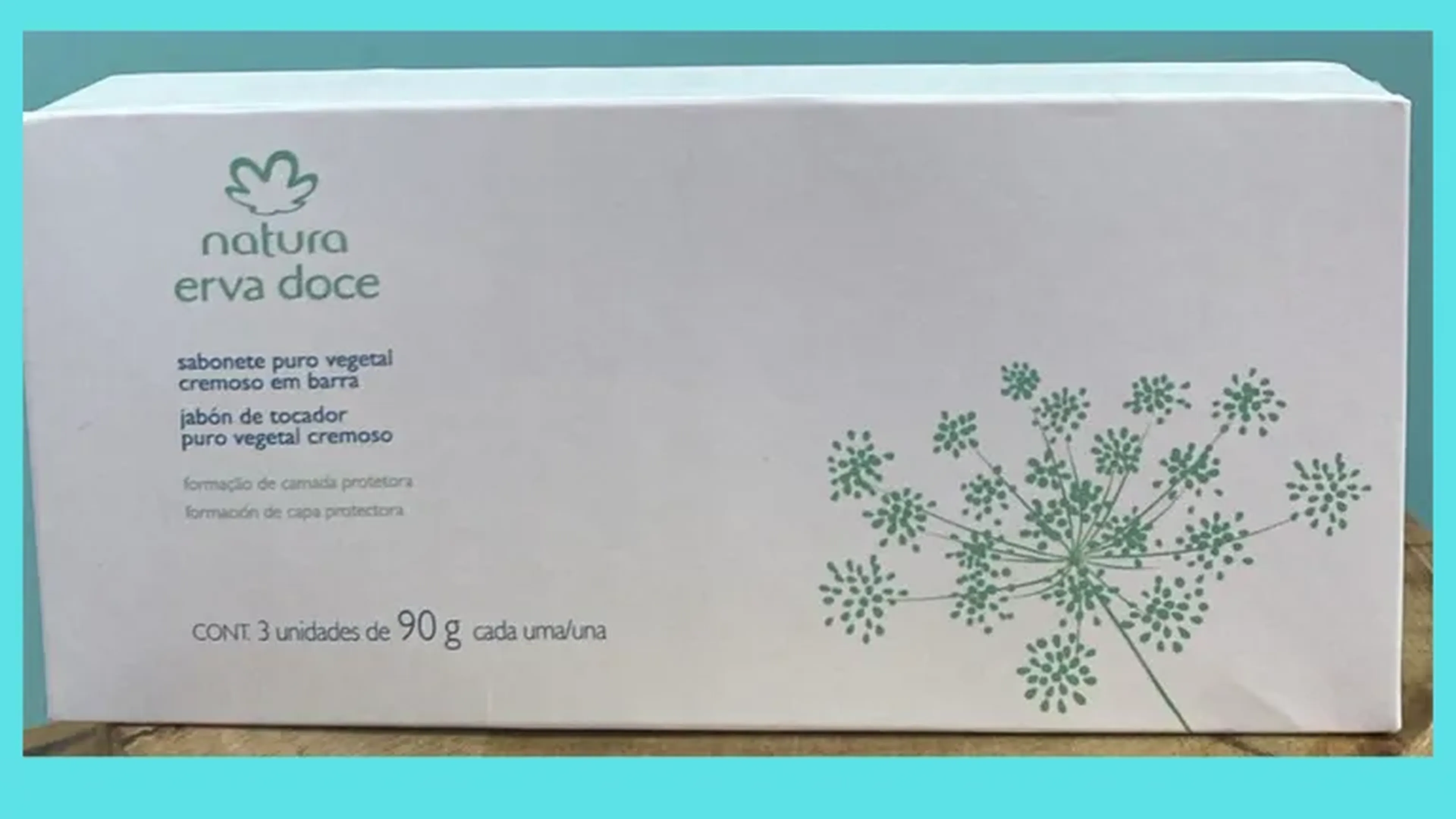 Erva Doce Sabonete Puro Vegetal 3x90g imagem