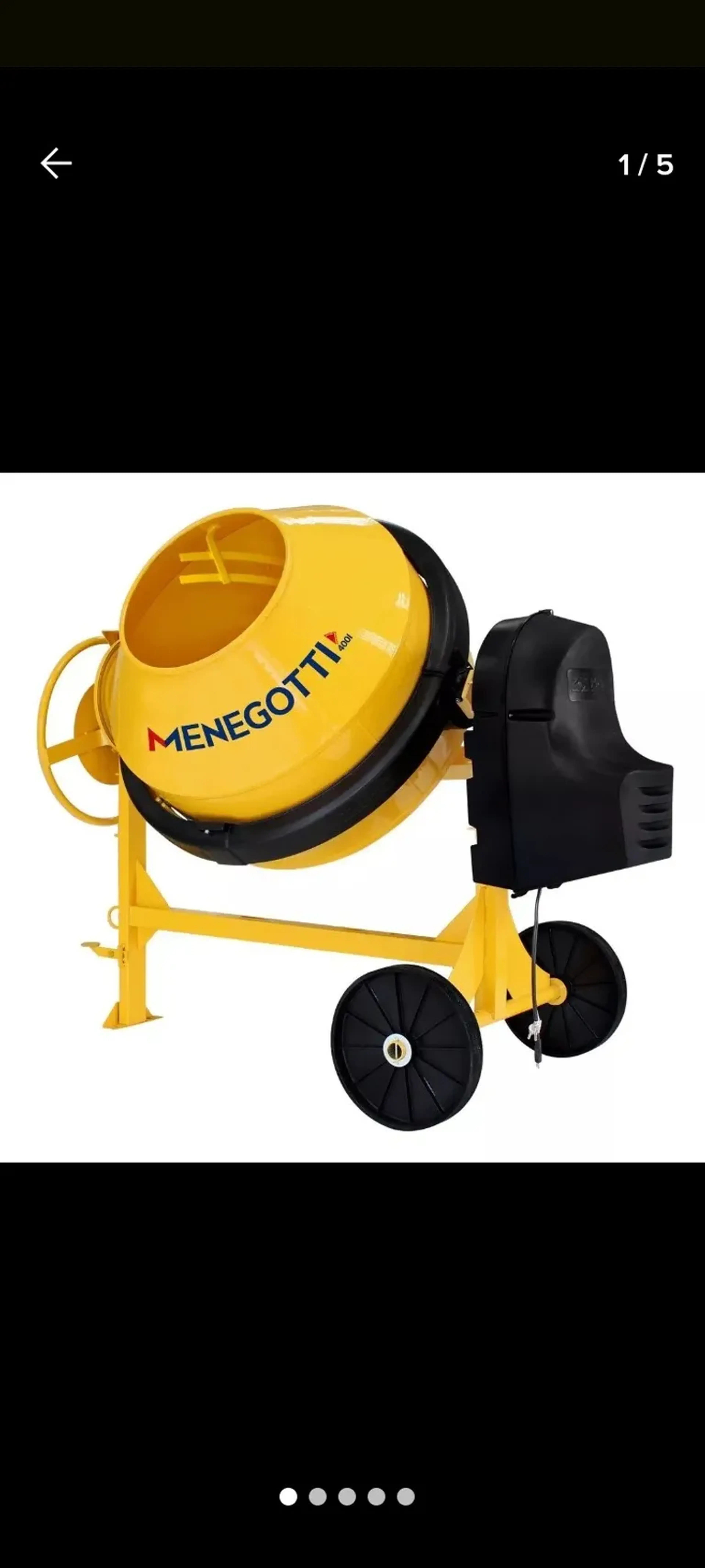 Betoneira prime MENEGOTTI 400litros imagem