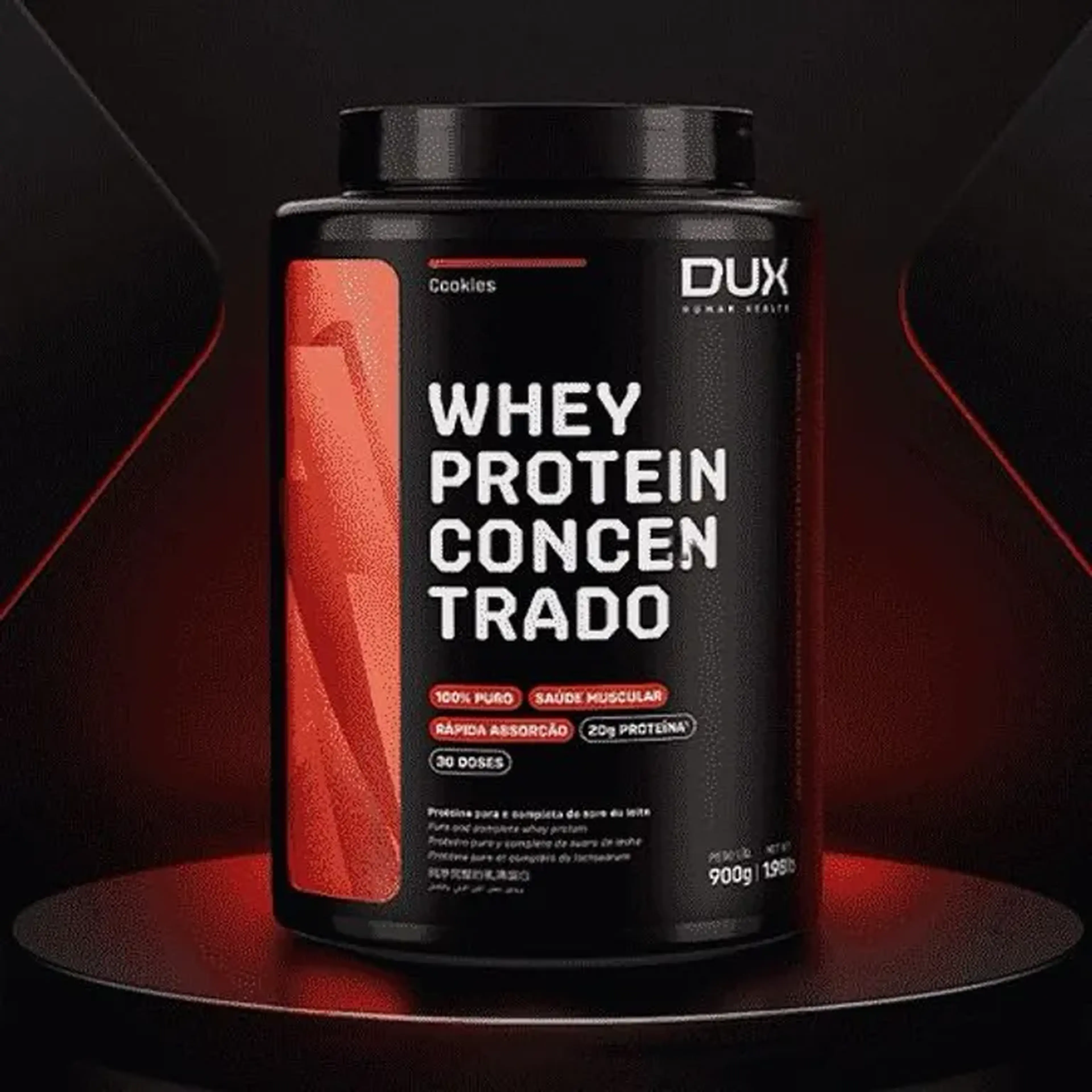 WHEY PROTEIN CONCENTRADO 900g- DUX imagem