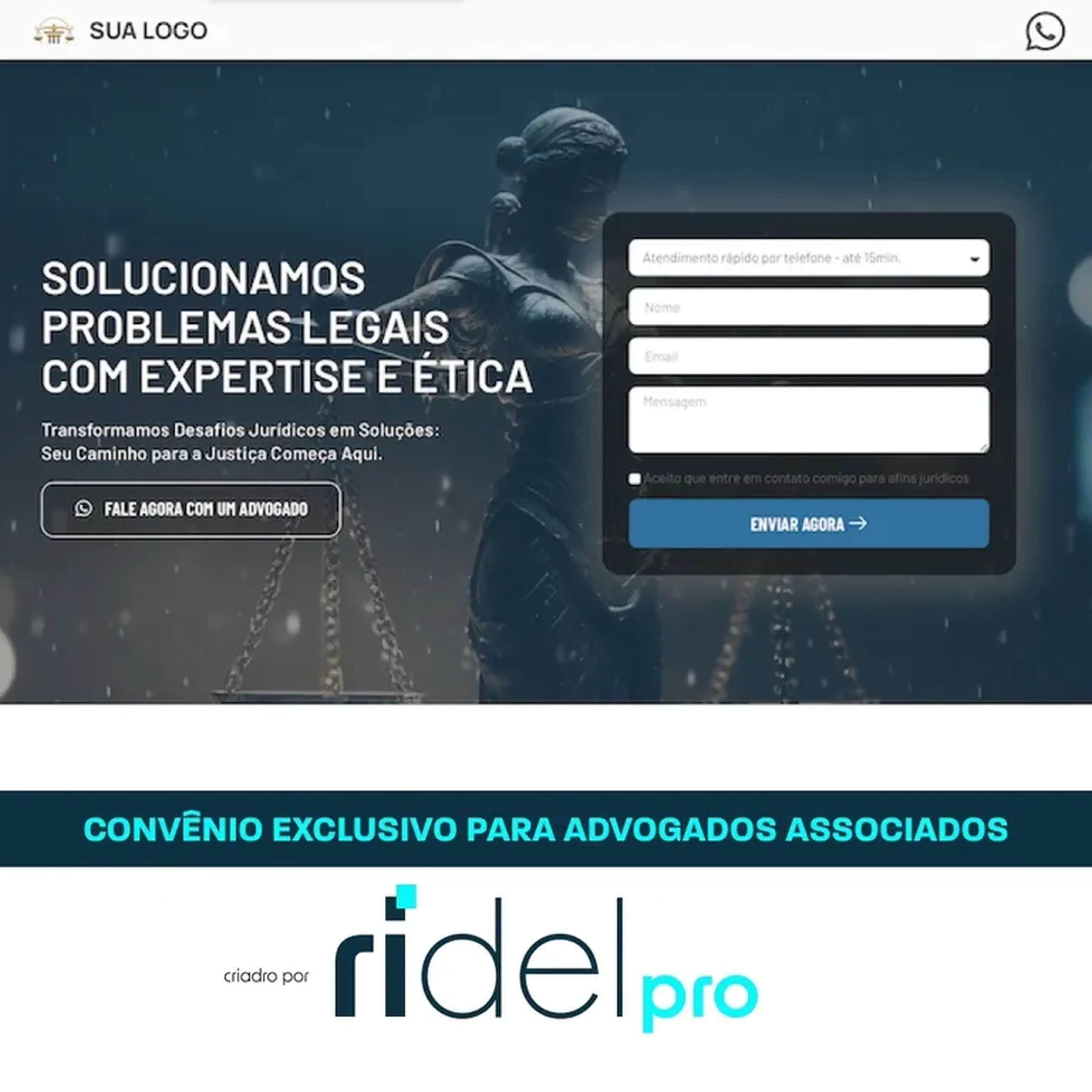 Landing Page Modelo 4 imagem