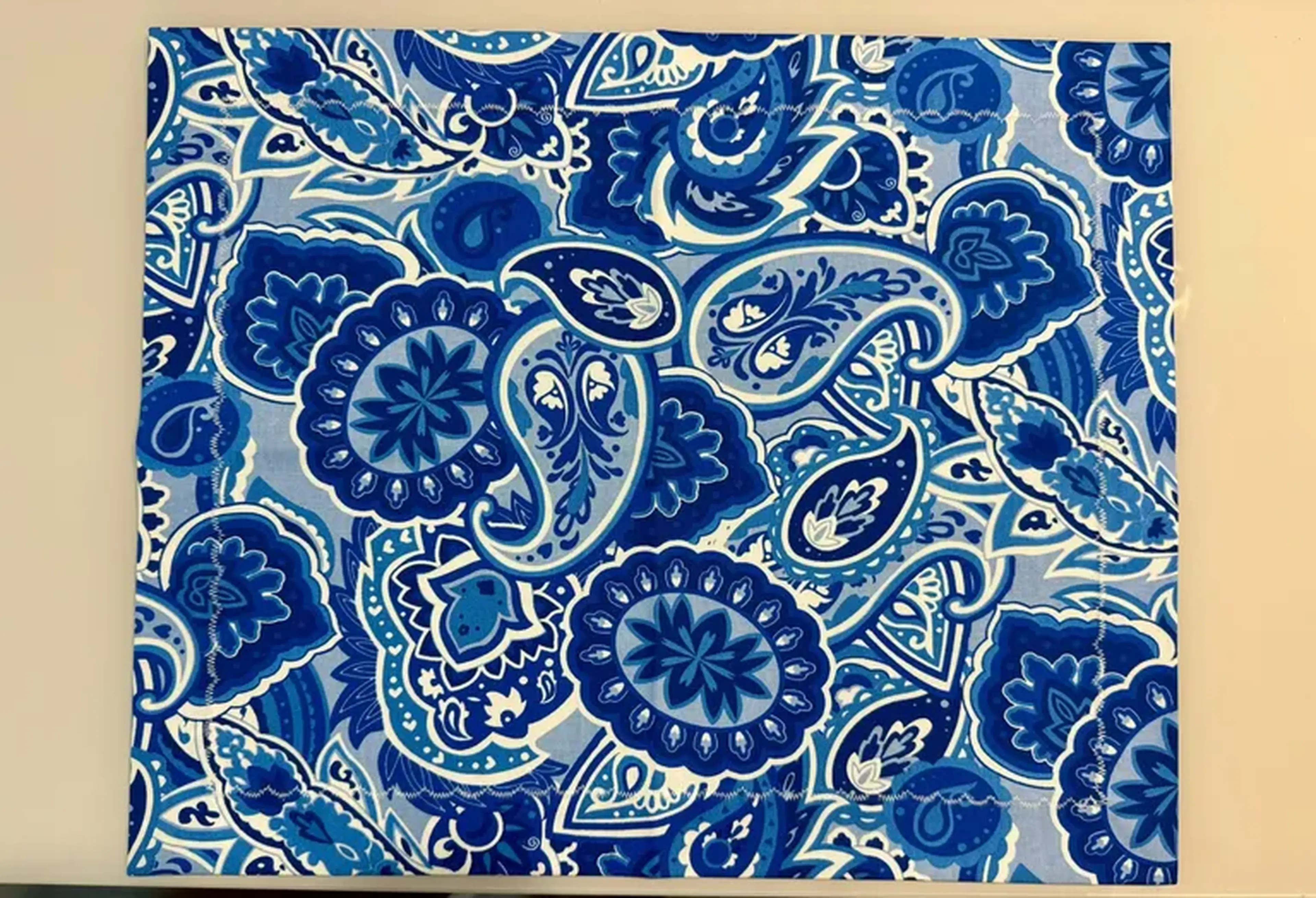 Jogo Americano Paisley Azul imagem