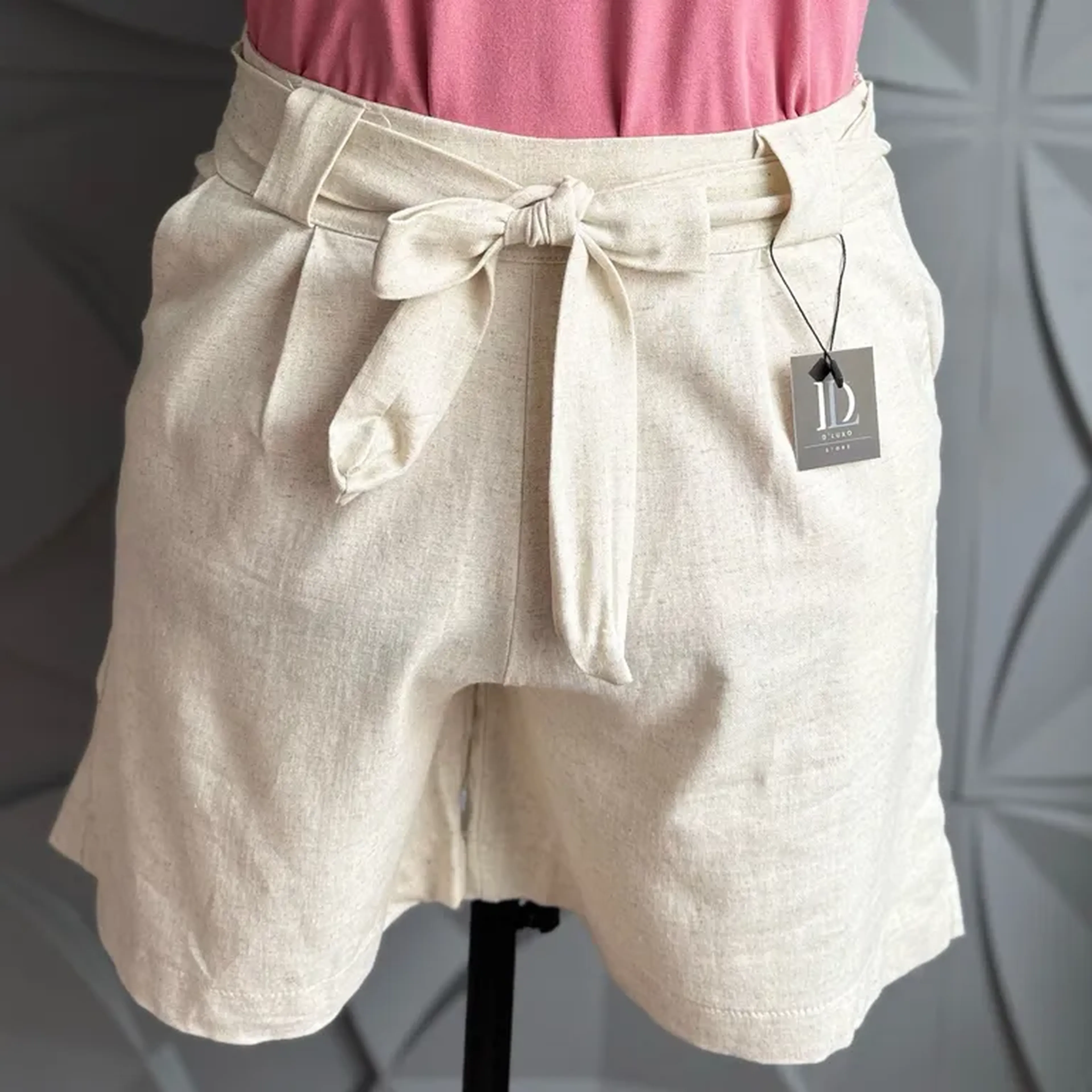 Short Linho Plus Size imagem