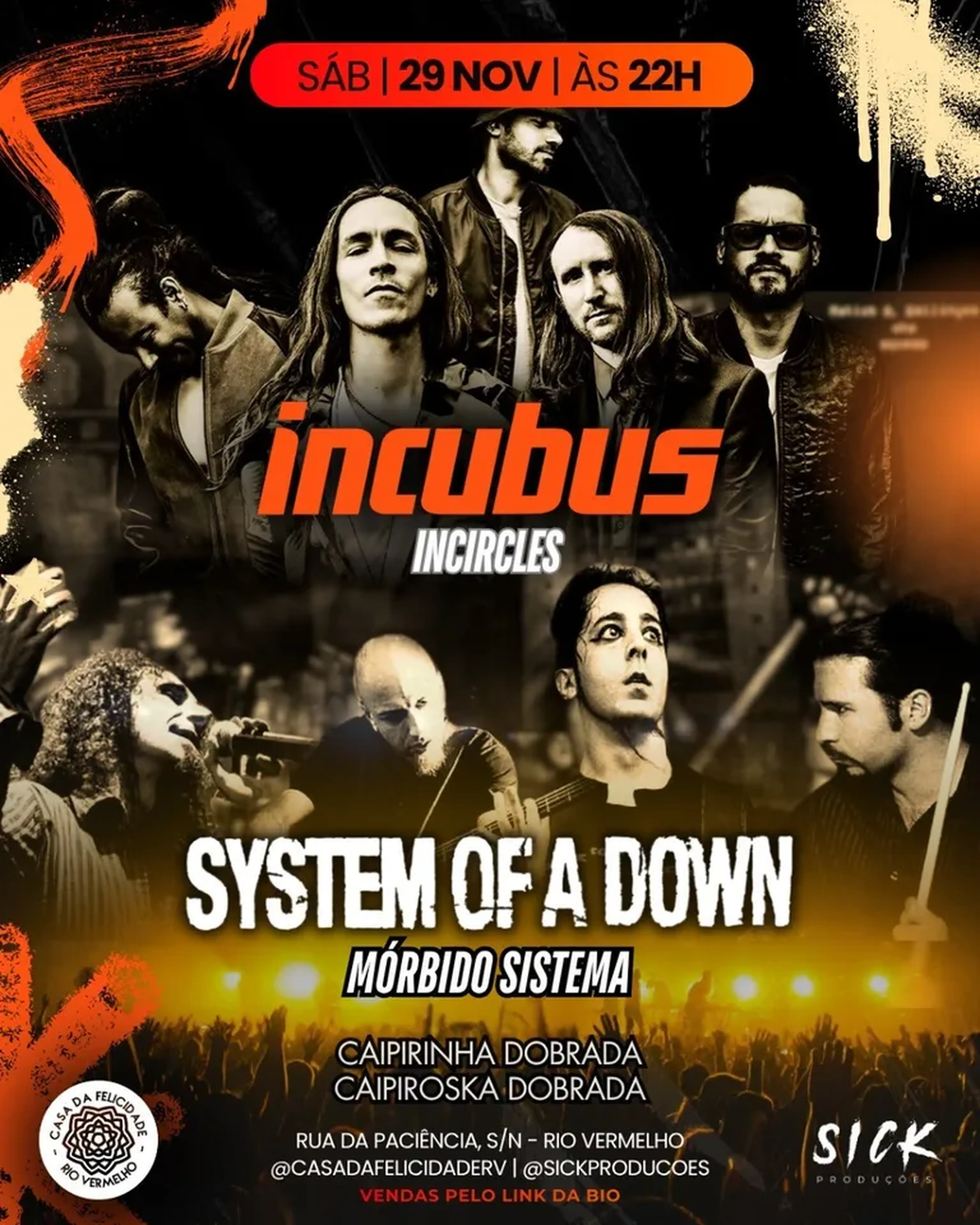 Incubus e System of a Down - lote 2 imagem
