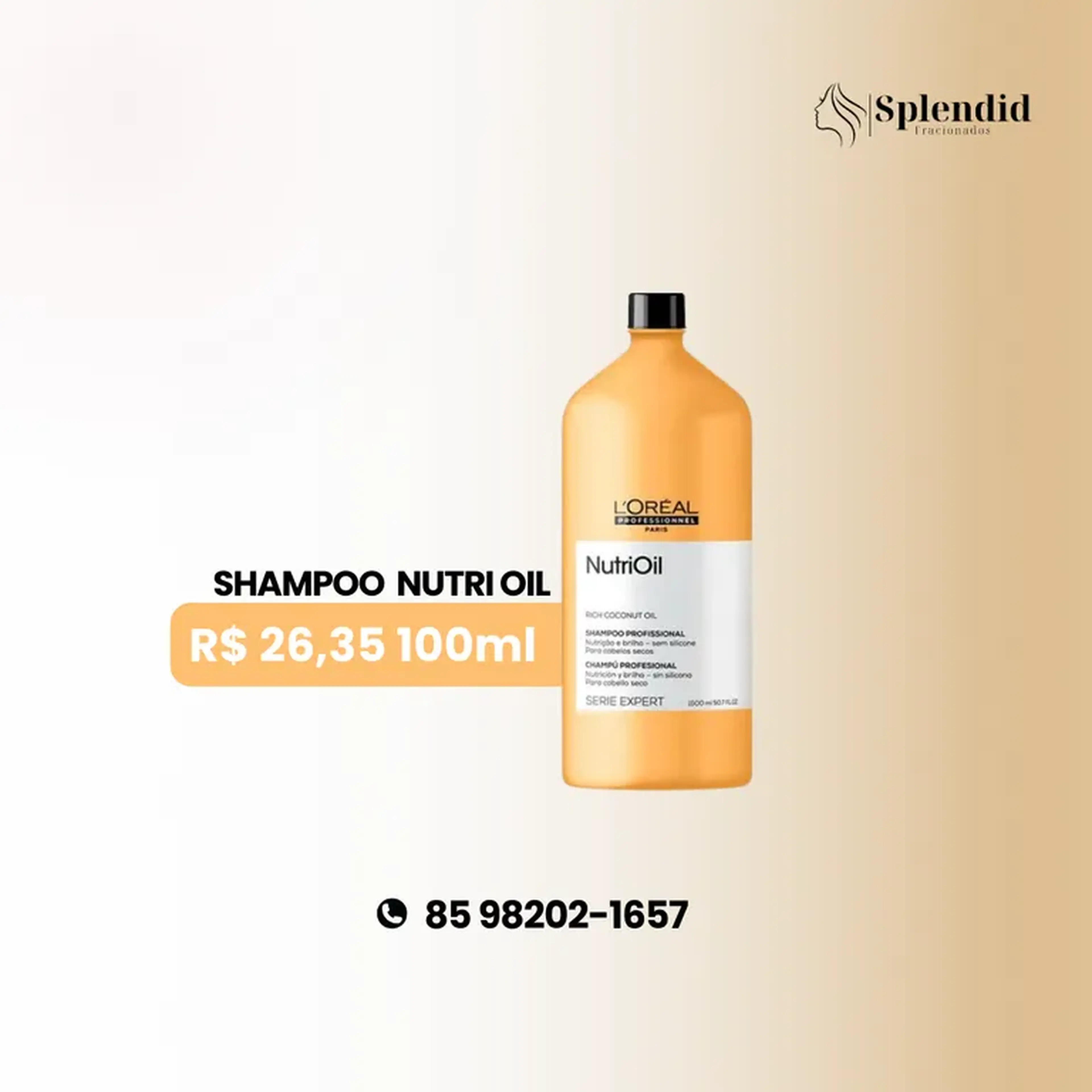 L’Oréal NutriOil Shampoo fracionados imagem