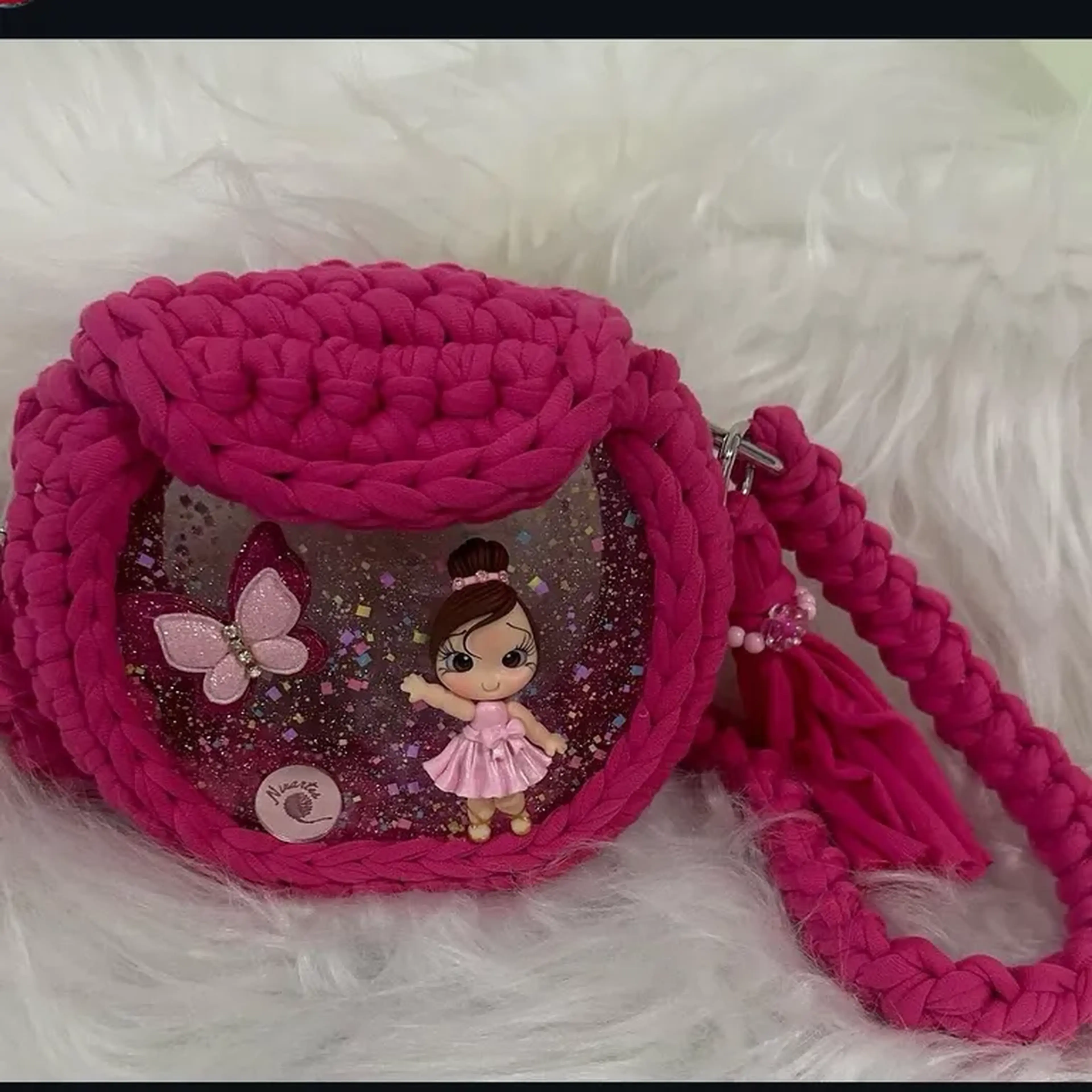 bolsa infantil com acrílico imagem