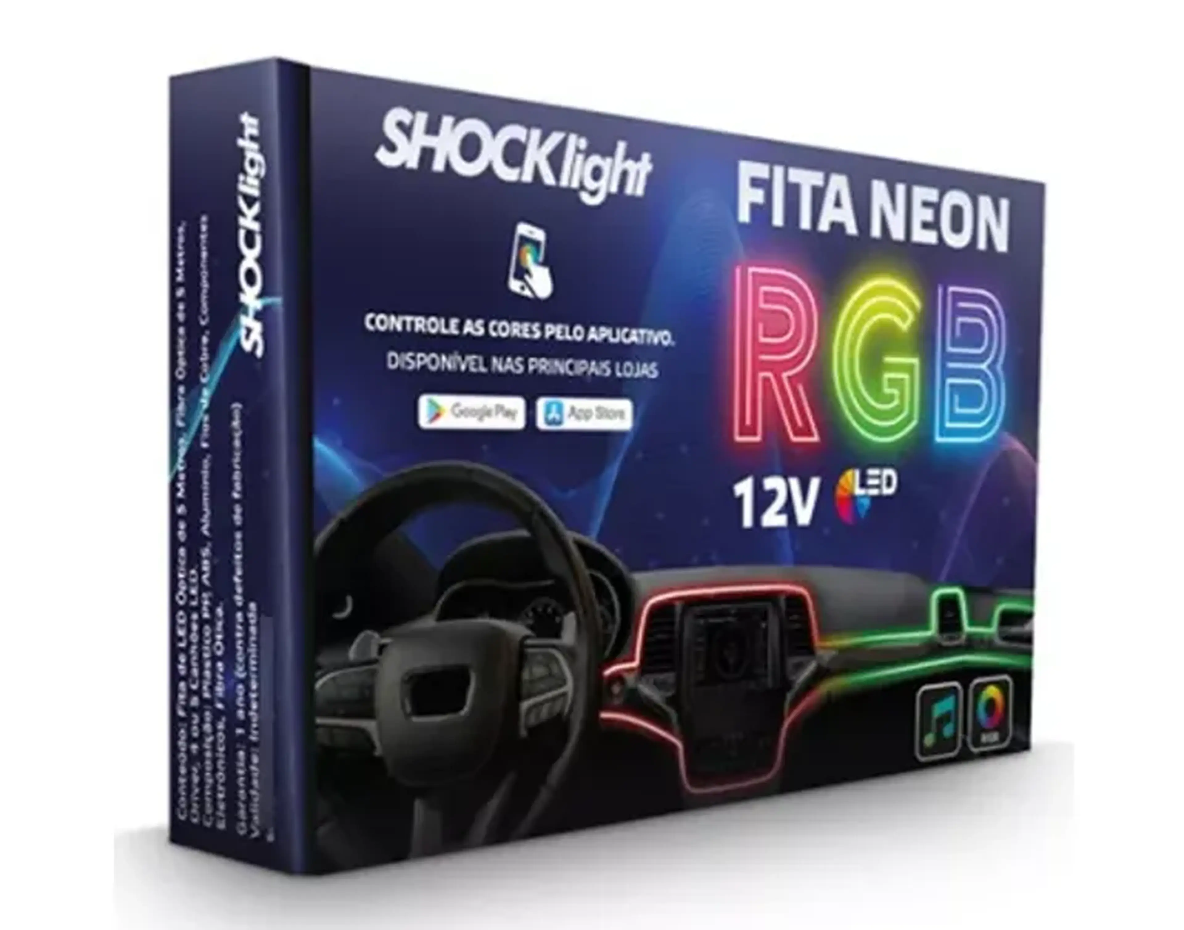 Fita de LED (Painel + 2 portas) RGB 64 CORES imagem