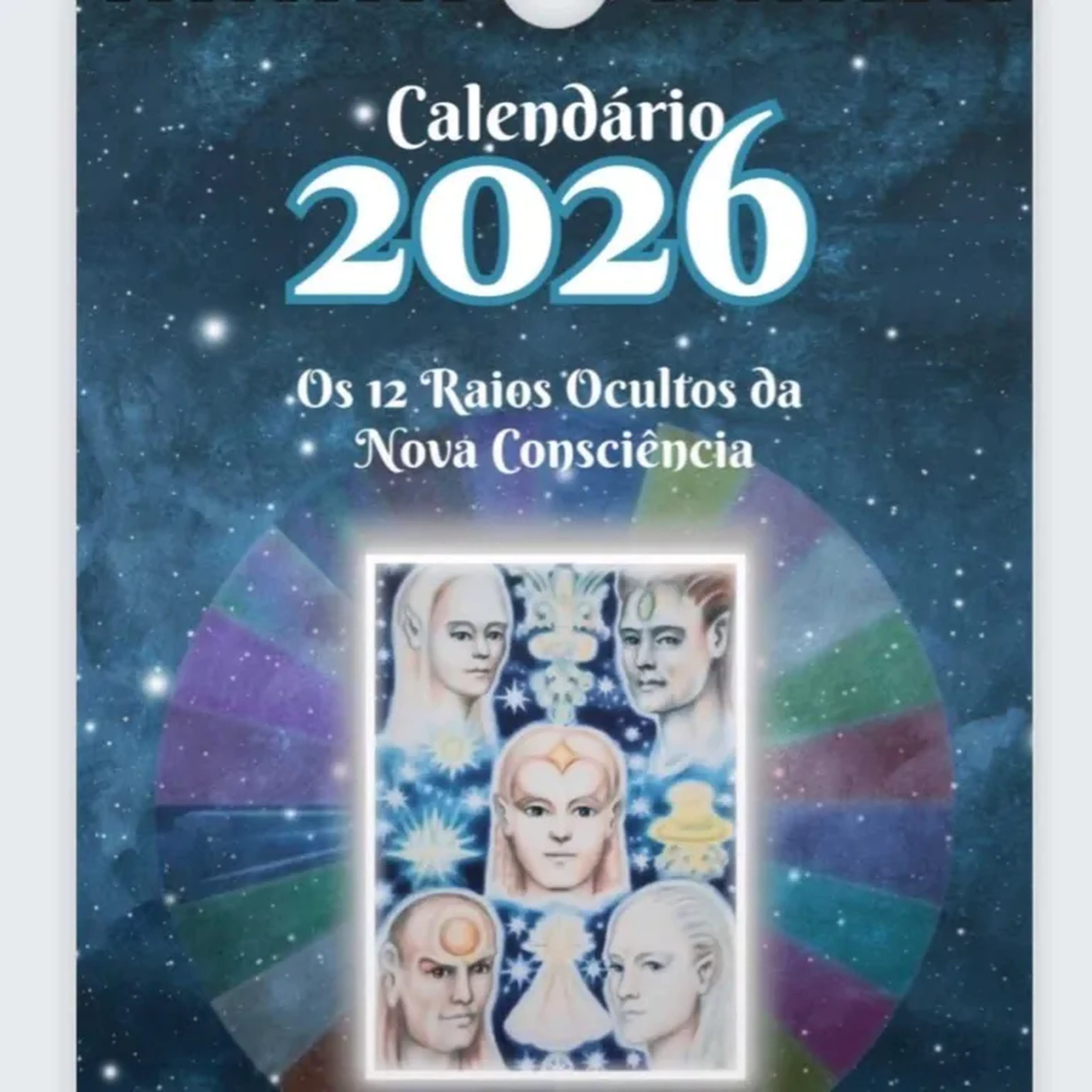 Calendário 2026 de Parede - Os Raios Ocultos da Nova Consciência imagem