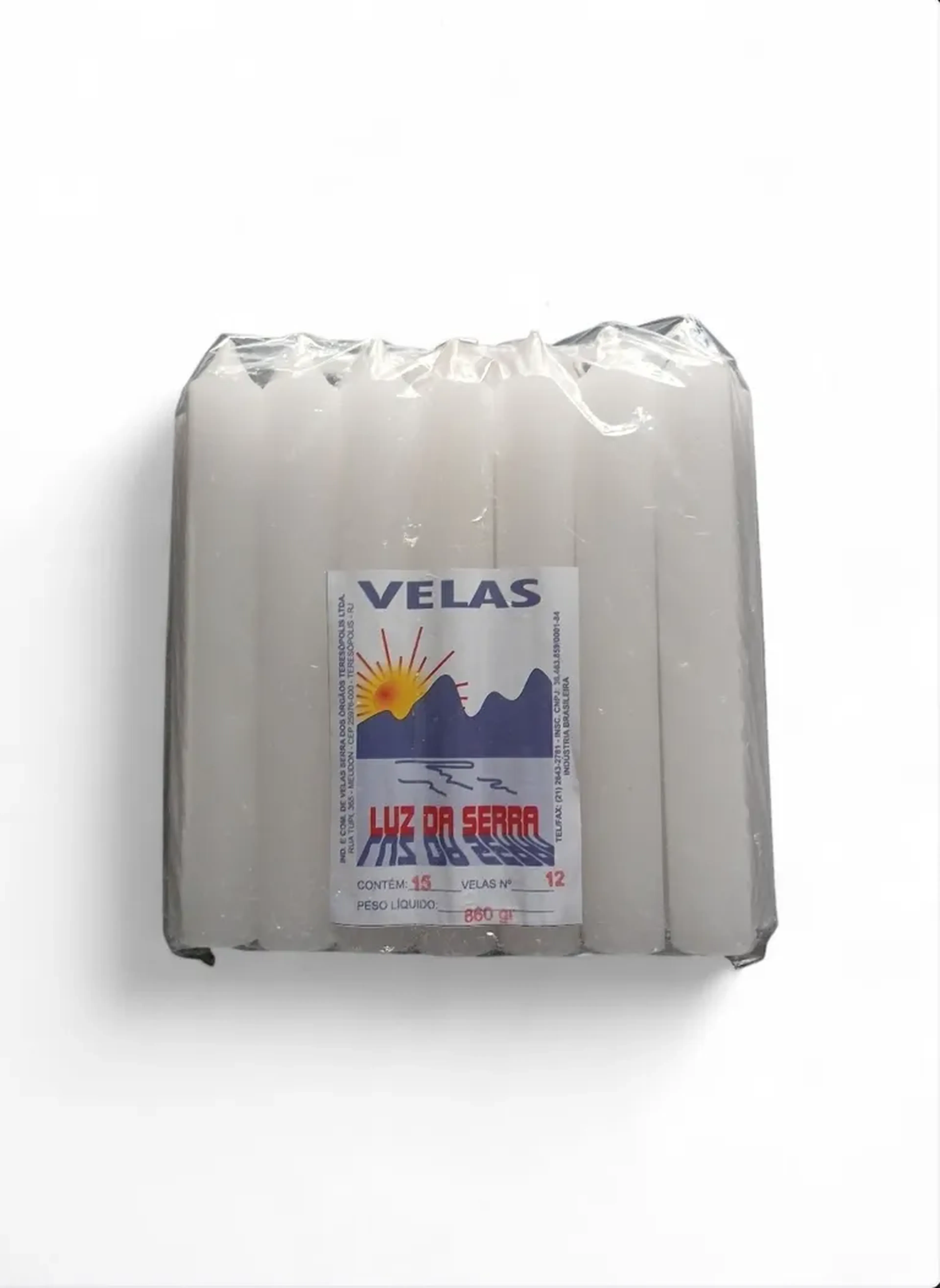 PACOTE COM 15 UNIDADES N:12 COR-BRANCA imagem