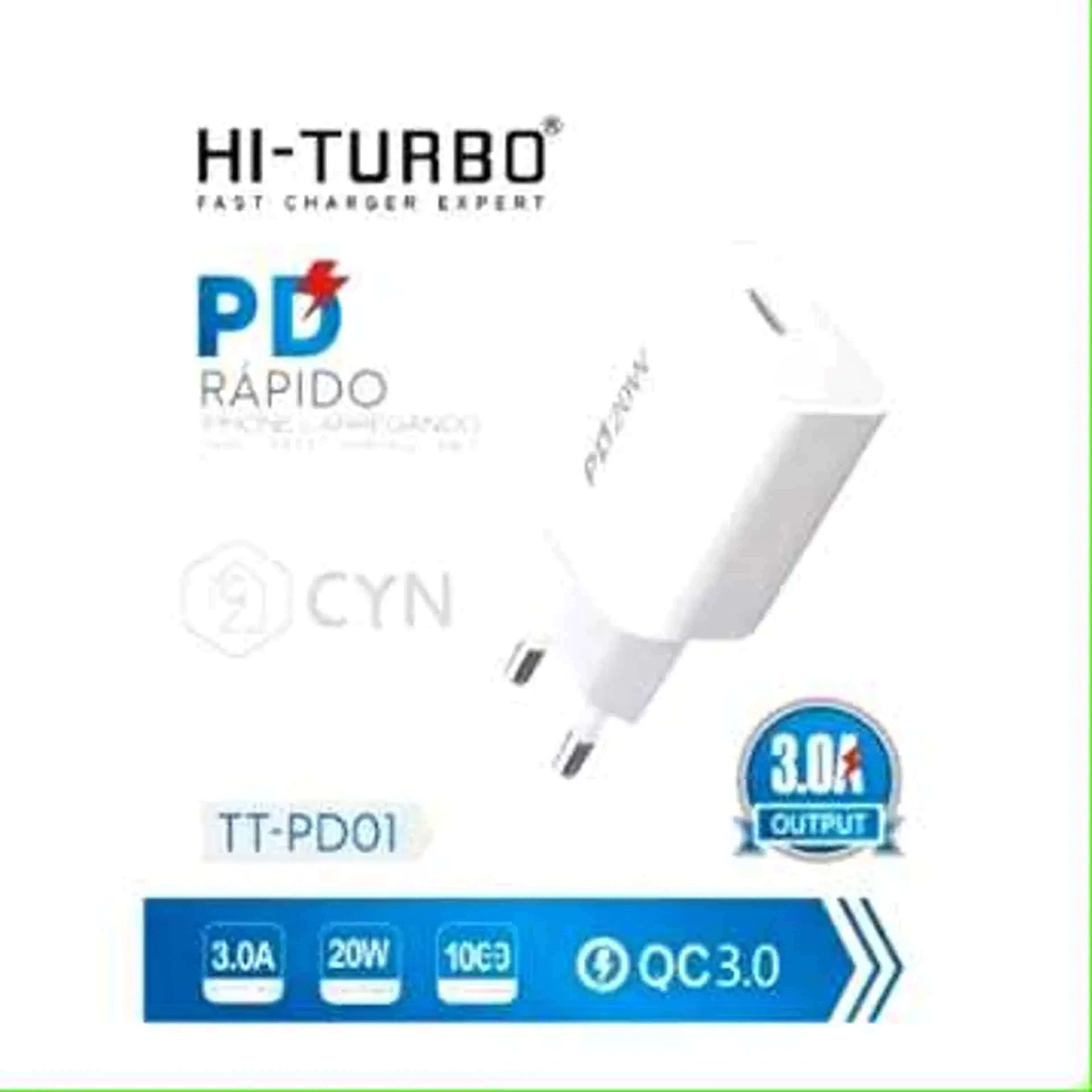 Carregador Rápido HI TURBO PD20W imagem