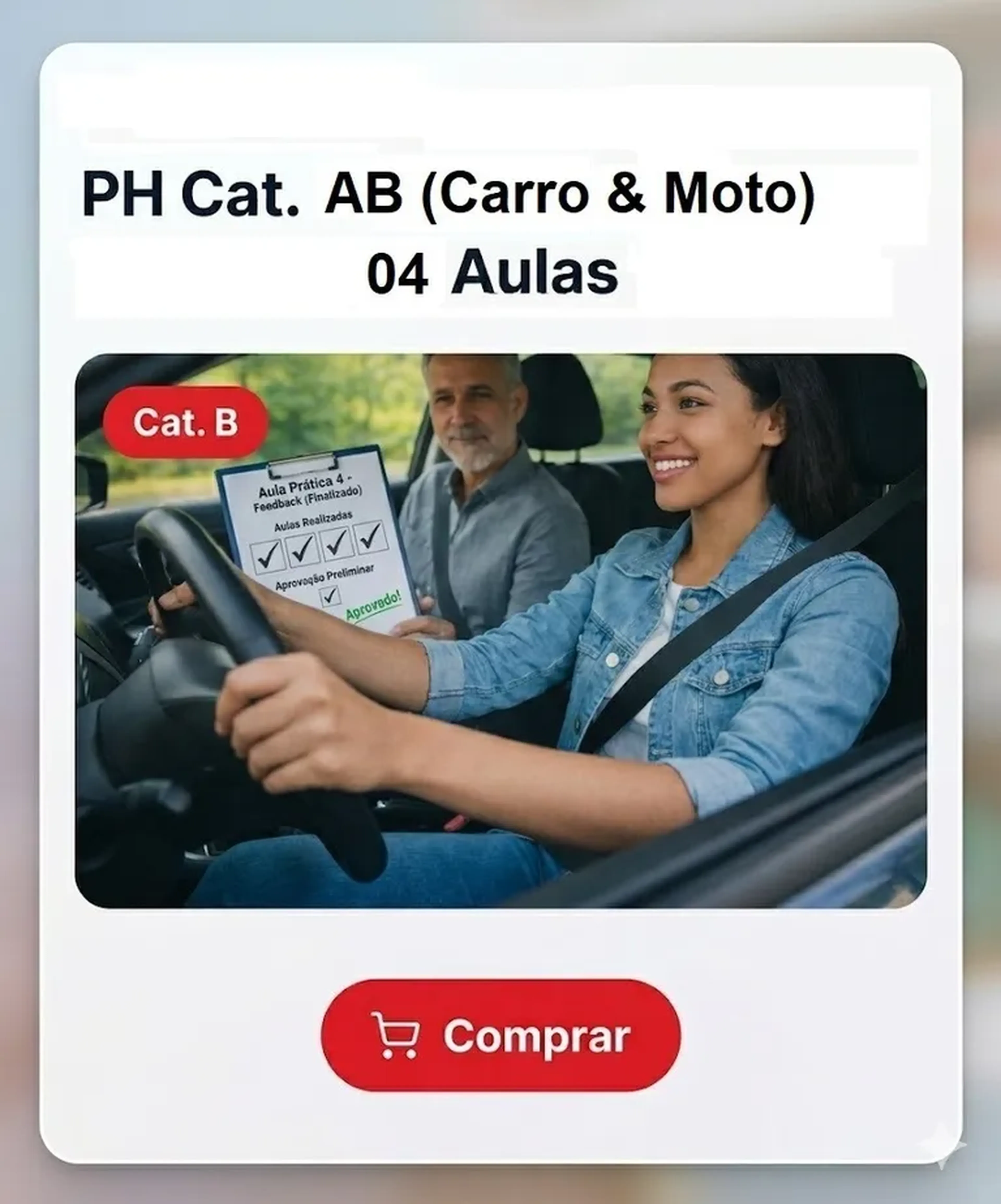 PH CAT – AB (CARRO e MOTO) COM 04 AULAS! imagem