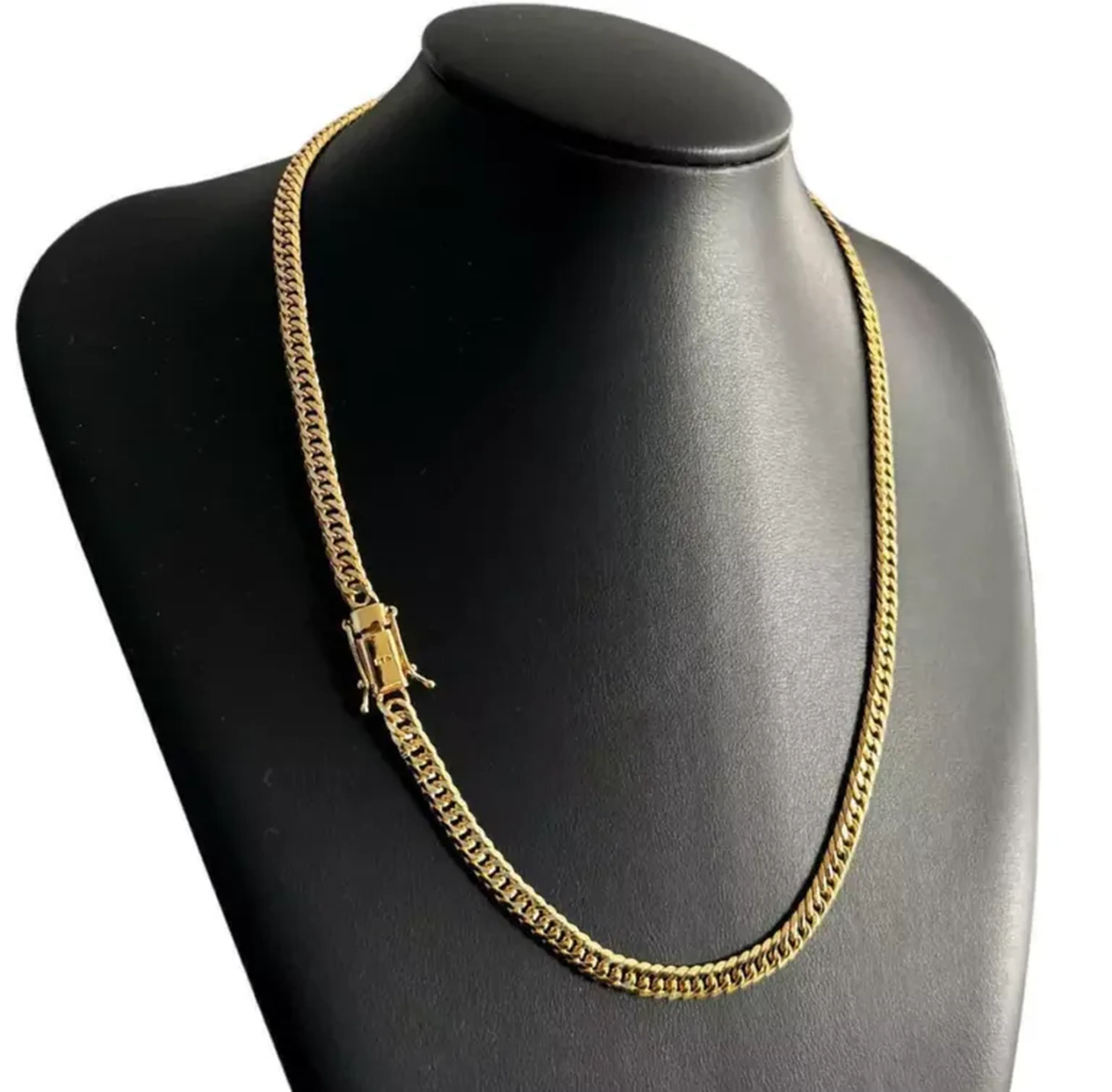Corrente Grumet Dupla 6mm | 70cm | Banhado a ouro 18k imagem